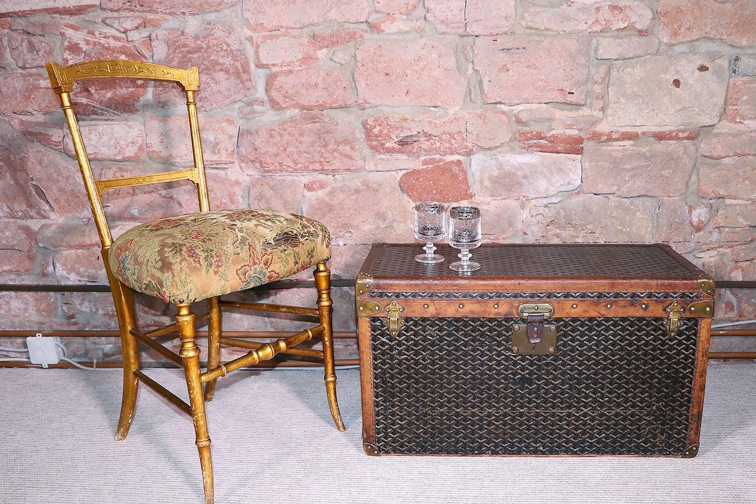Splendid Goyard Ainé Steamer Shoe Trunk, circa 1910s 2