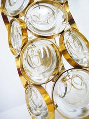 1960 Germany Palwa Bubble Table Lamp Crystal Glass & Gilt Brass