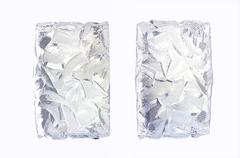 Pareja de apliques de cristal esmerilado de Kaiser, Alemania, años 60