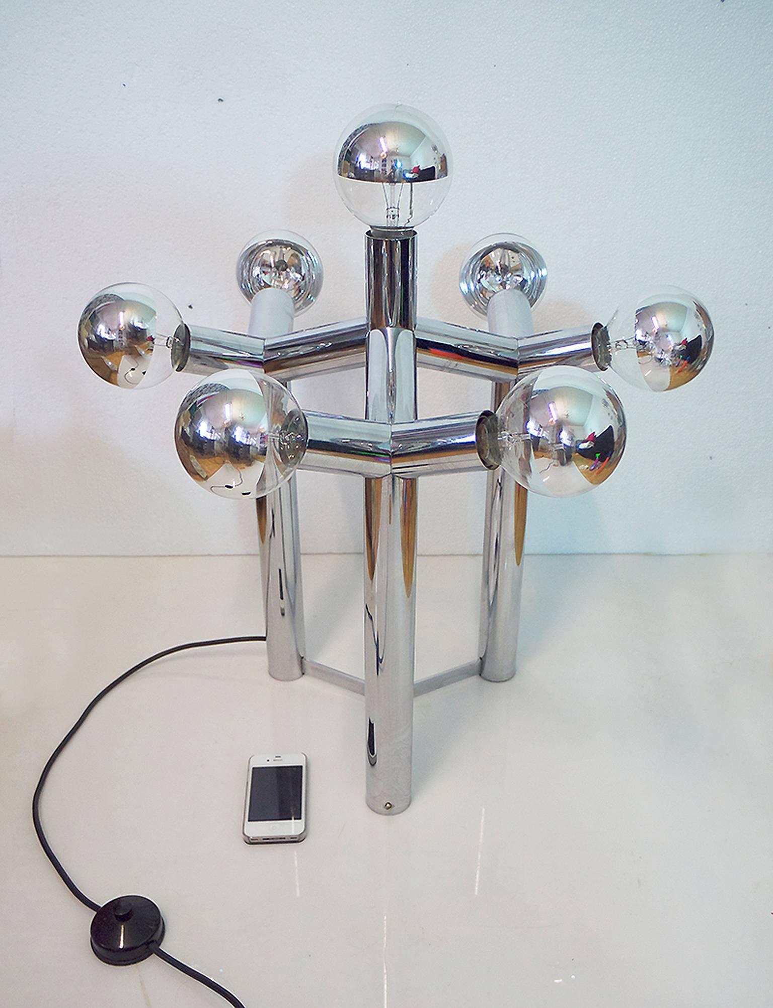 Atomic Lamp Lichtstruktur by Robert Haussmann, Swiss Lamp International 1