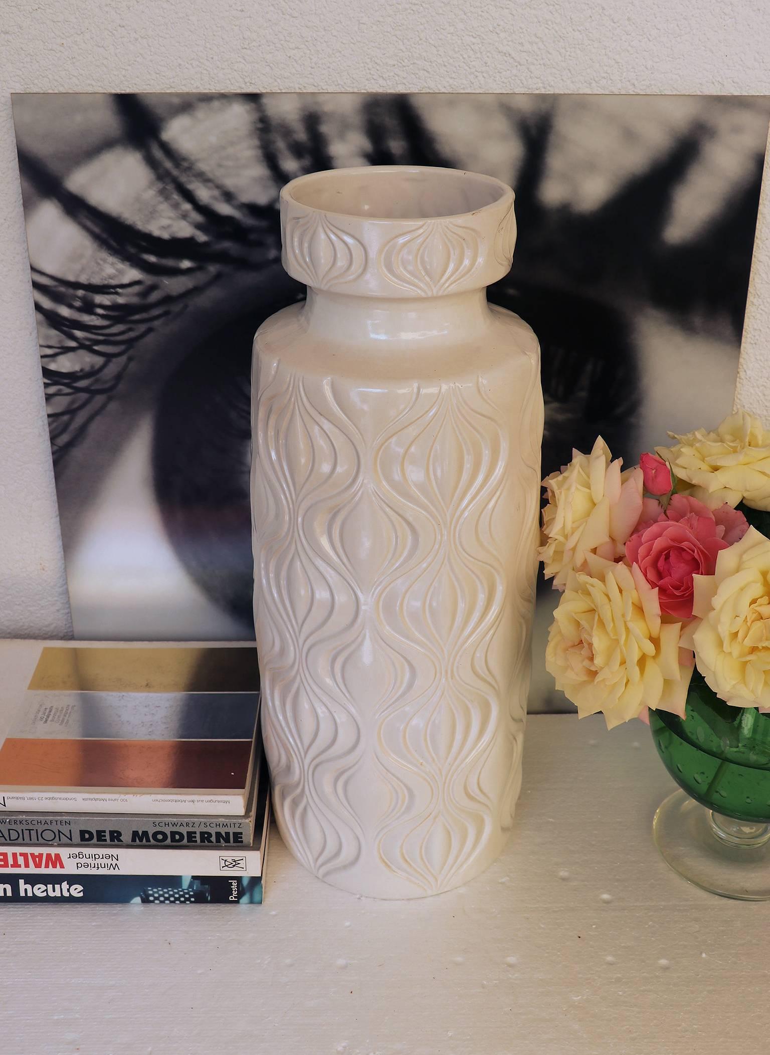 huge white vase