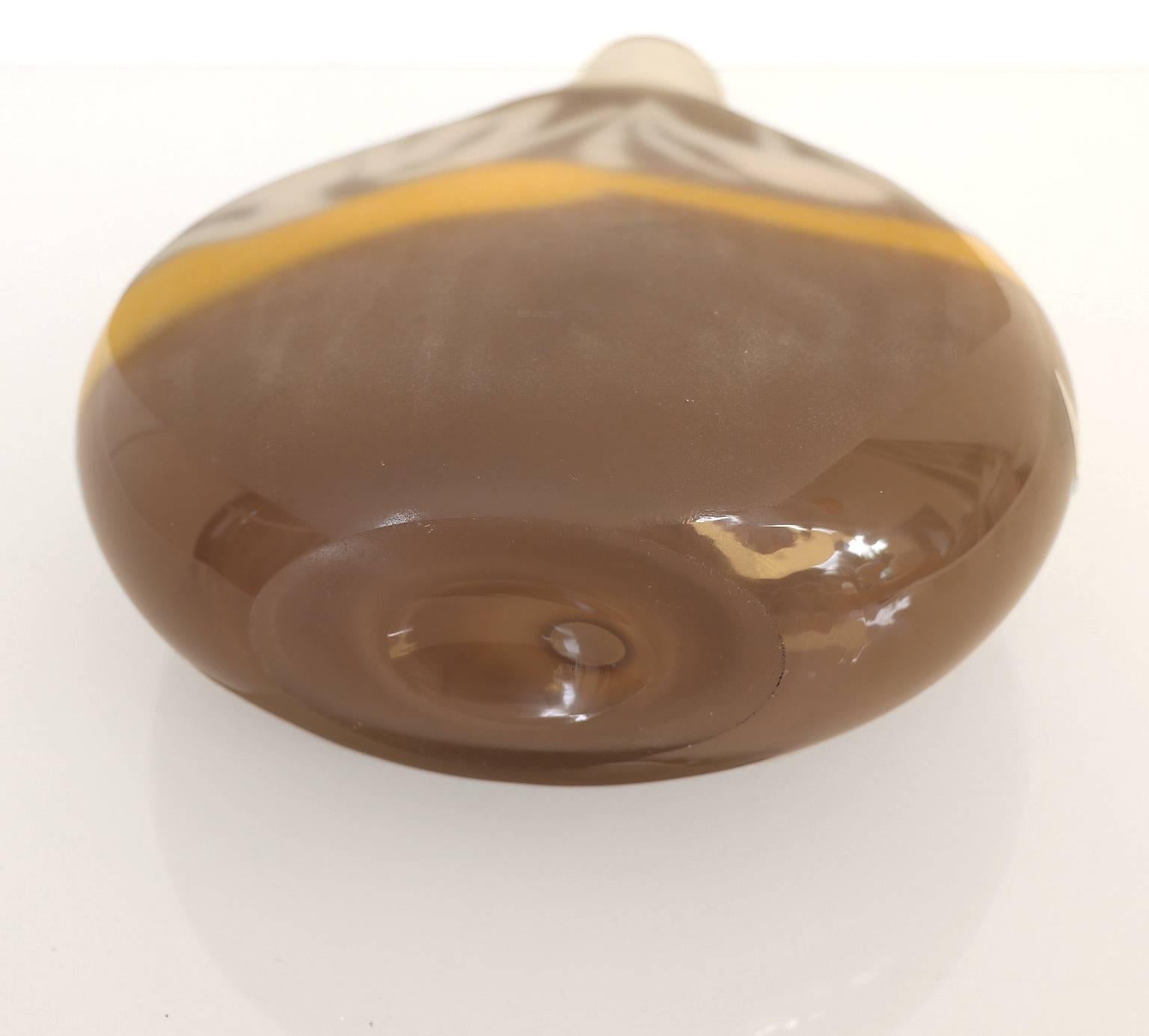 Modern Murano Glass Vase by Sandro Frattin/La Vetreria Artistica TFZ Int For Sale