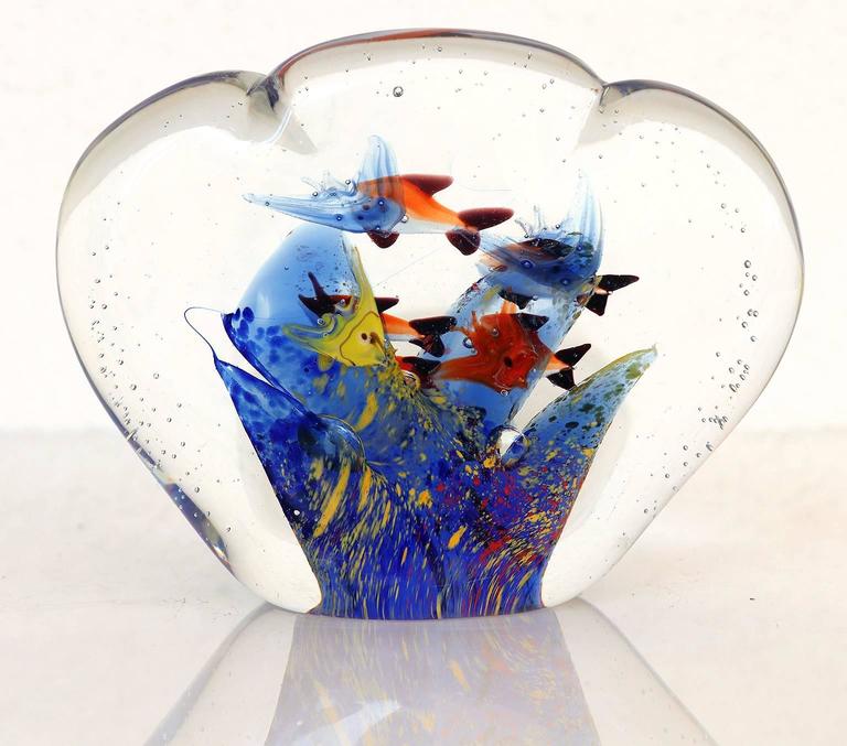 Vintage Murano Glass Aquarium Paperweight For Sale at 1stDibs vintage