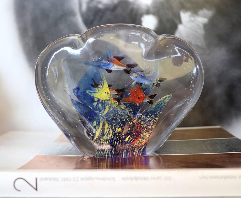 Vintage Murano Glass Aquarium Paperweight For Sale at 1stDibs vintage
