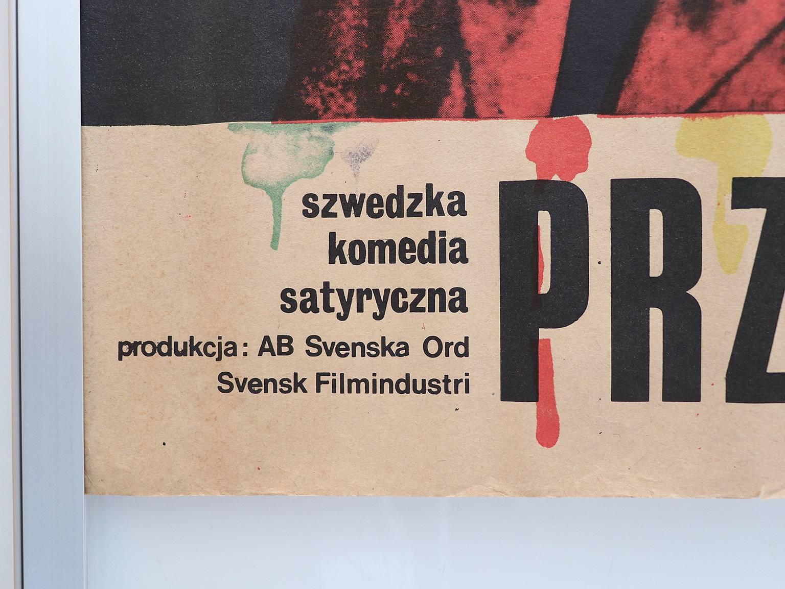 Polonais Adventures of Picasso, affiche polonaise originale du film suédois, 1979 en vente