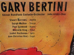 "Gary Bertini - Jephta", Concert Poster 1985 Alte Oper Frankfurt, Germany