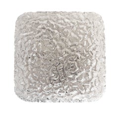 Glashütte Limburg Glass Flush Mount Ceiling Light, 1960