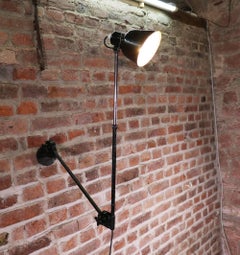 Vintage Industrial Adjustable Articulated Telescopic Task Lamp