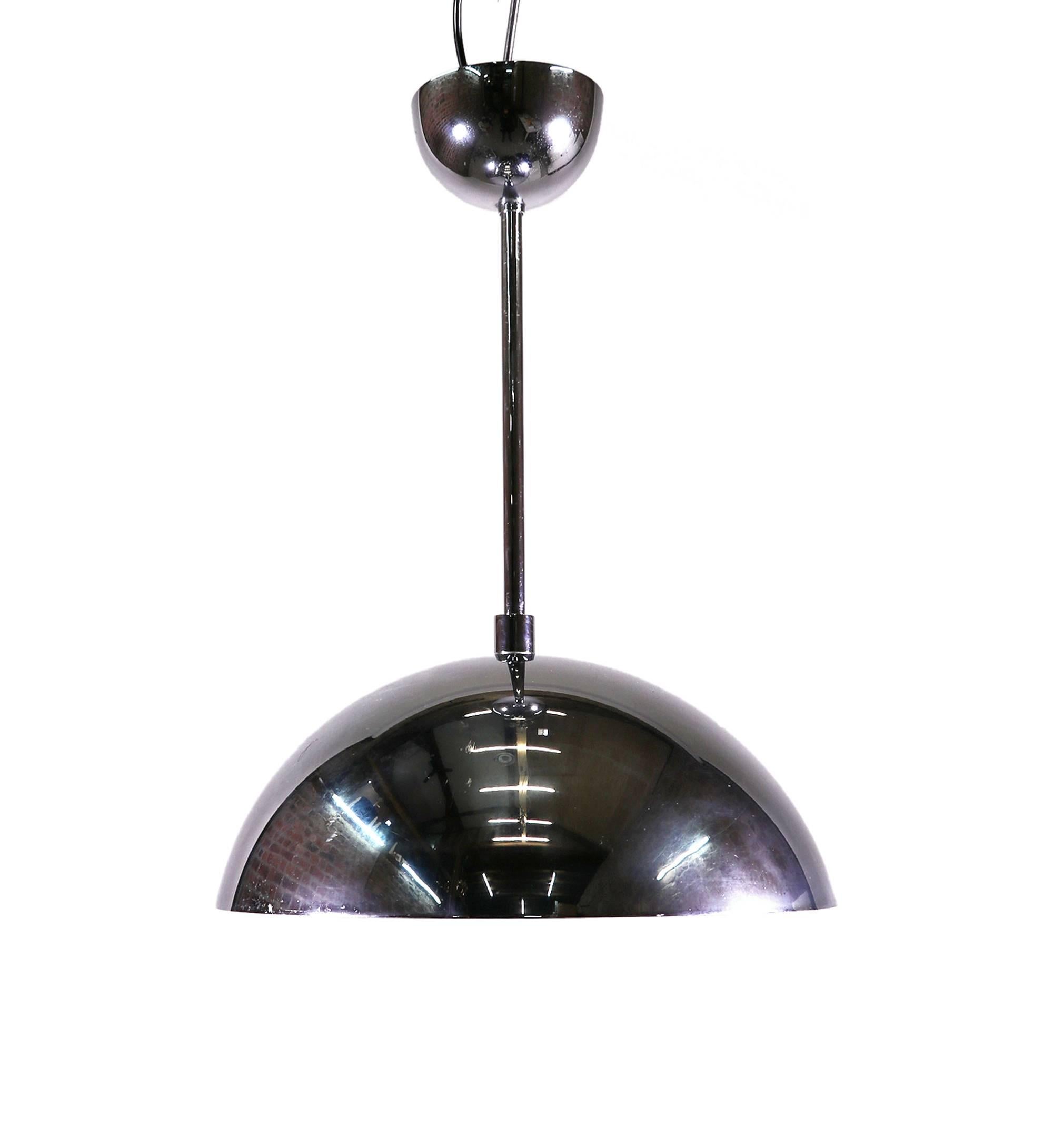 chrome pendant light