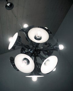 Italian Space Age Dandelion Sputnik Chandelier