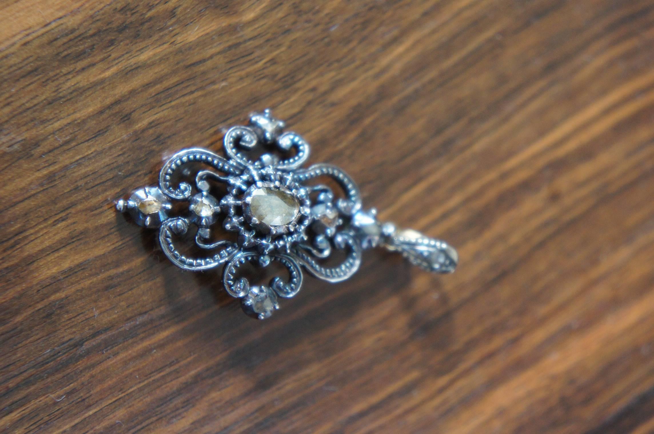 Late 19th century jewelry, another great gift to give.

We recently acquired a group of early 20th century and also some older pieces of jewelry. We are no experts in this field, but we learned that this is a late 19th century, silver pendant with