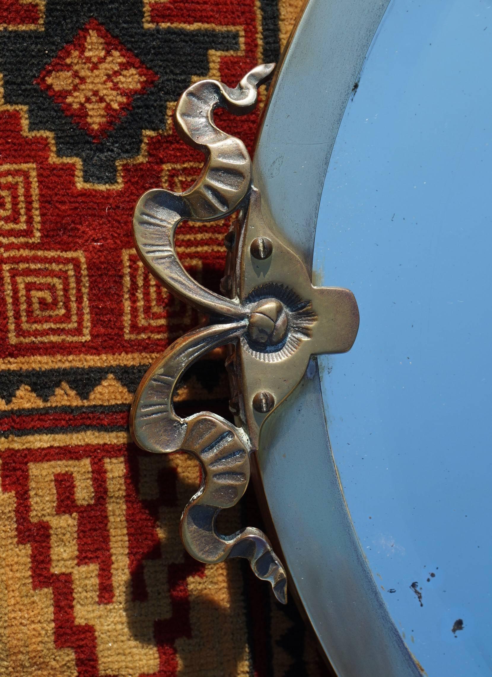 antique oval mirror