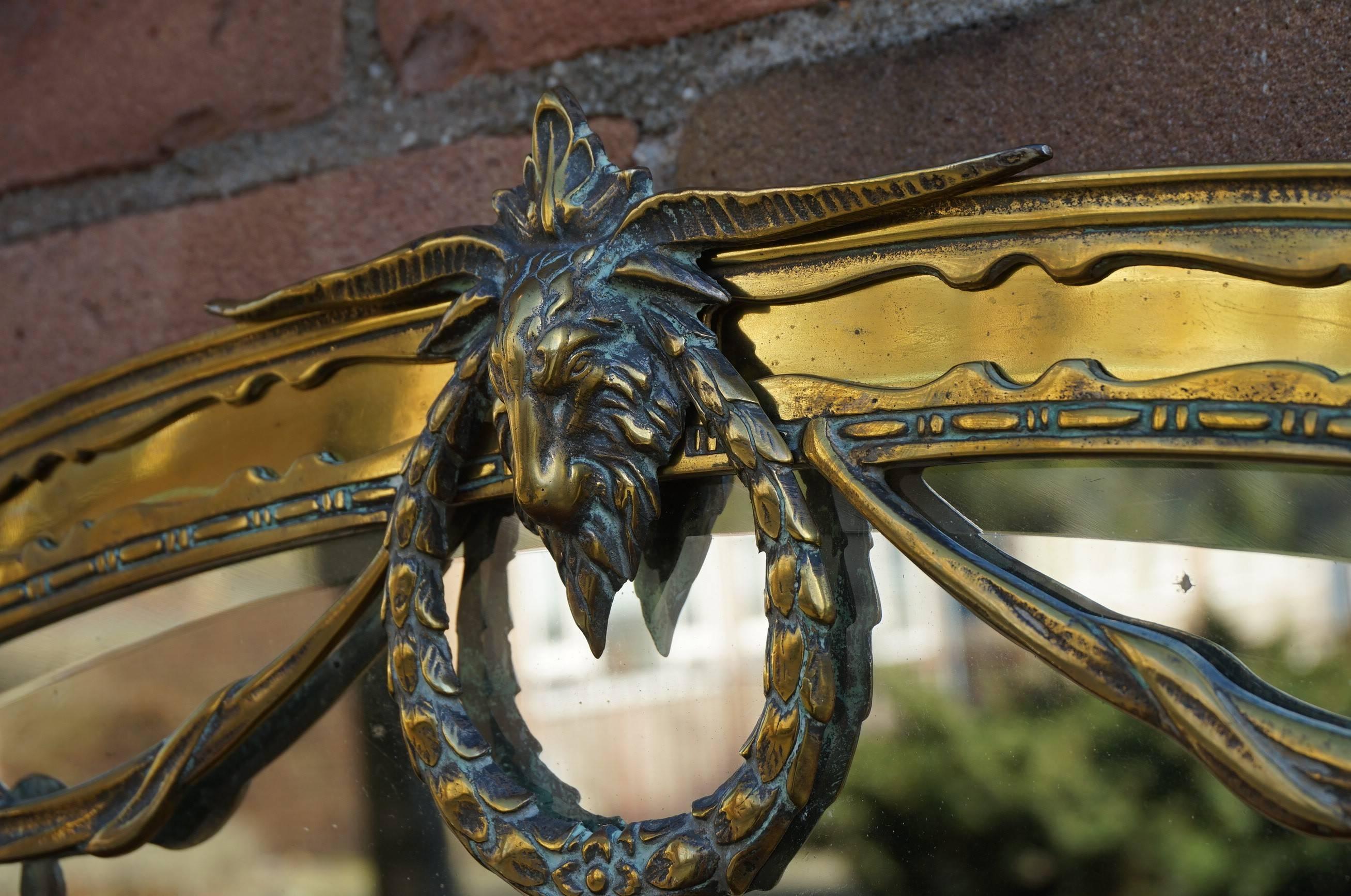 goat head jesus mirror