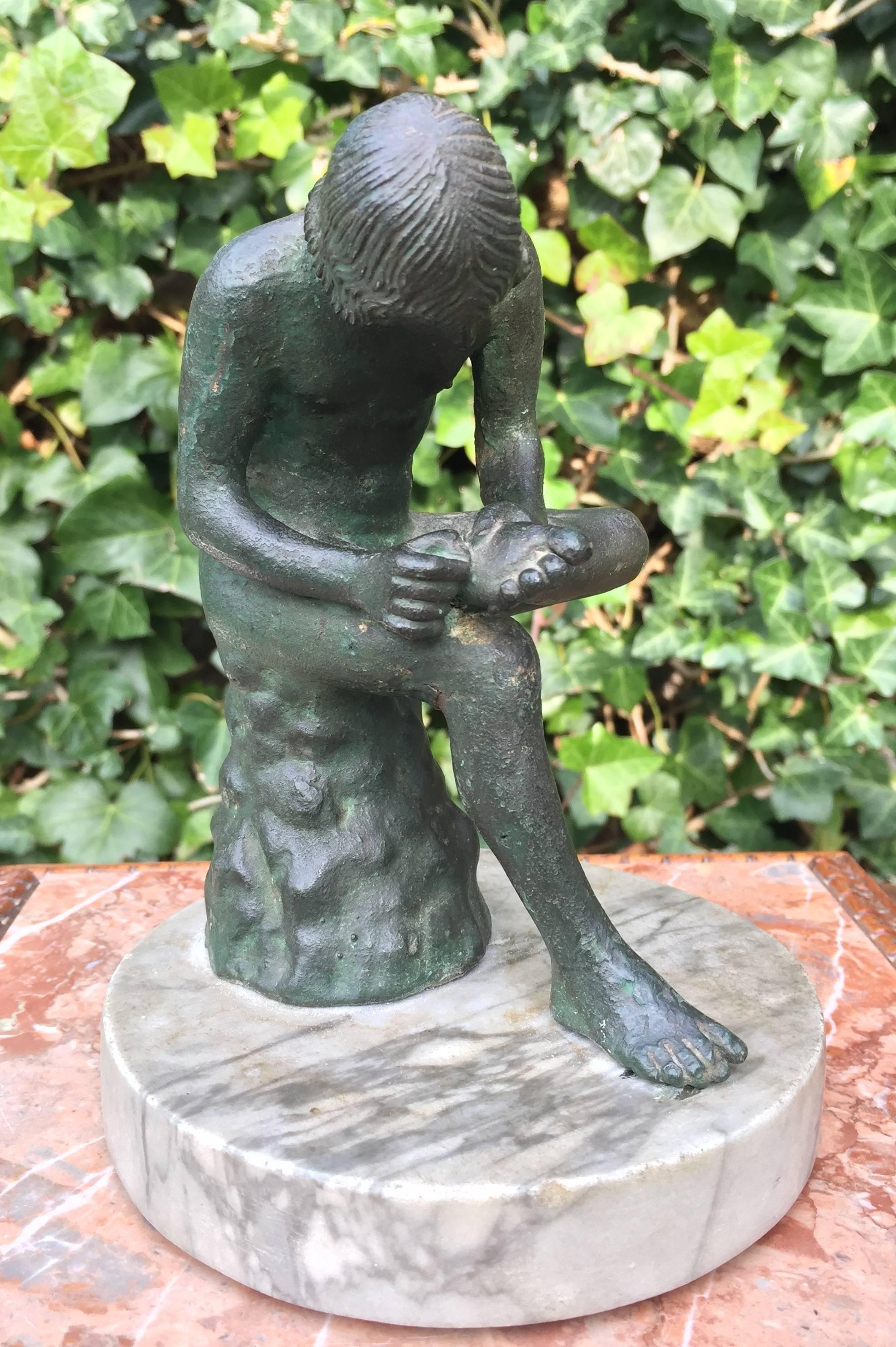 boy with thorn statue for sale