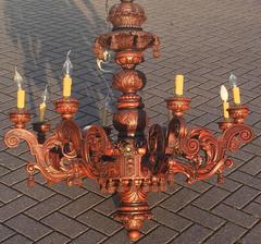 Huge & Stunning 16 Light, Eight Arms Baroque Style Theatre Chandelier Pendant