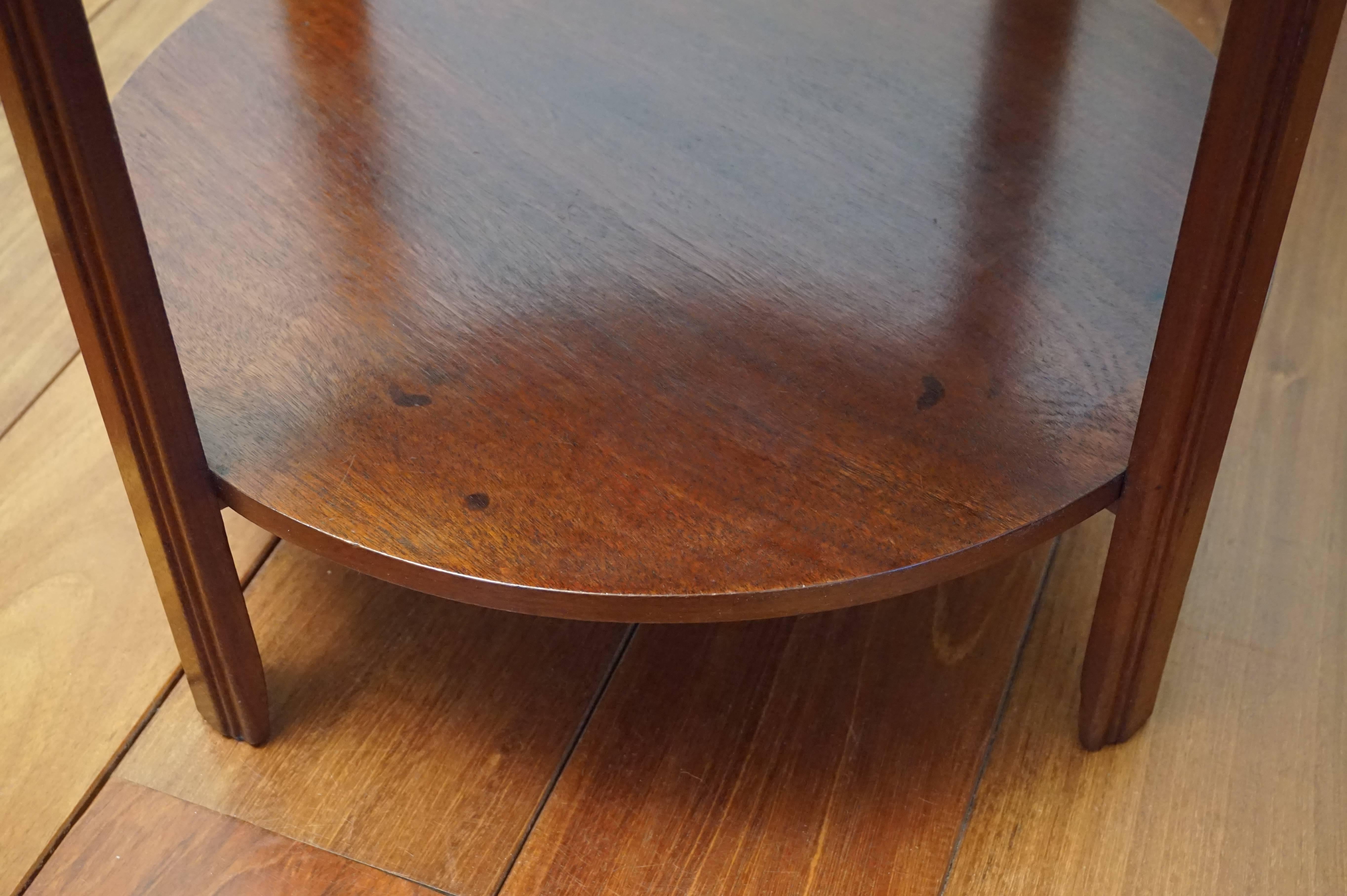 Antique Art Deco Walnut and Coromandel Two-Tier Coffee Table / End Table For Sale 2
