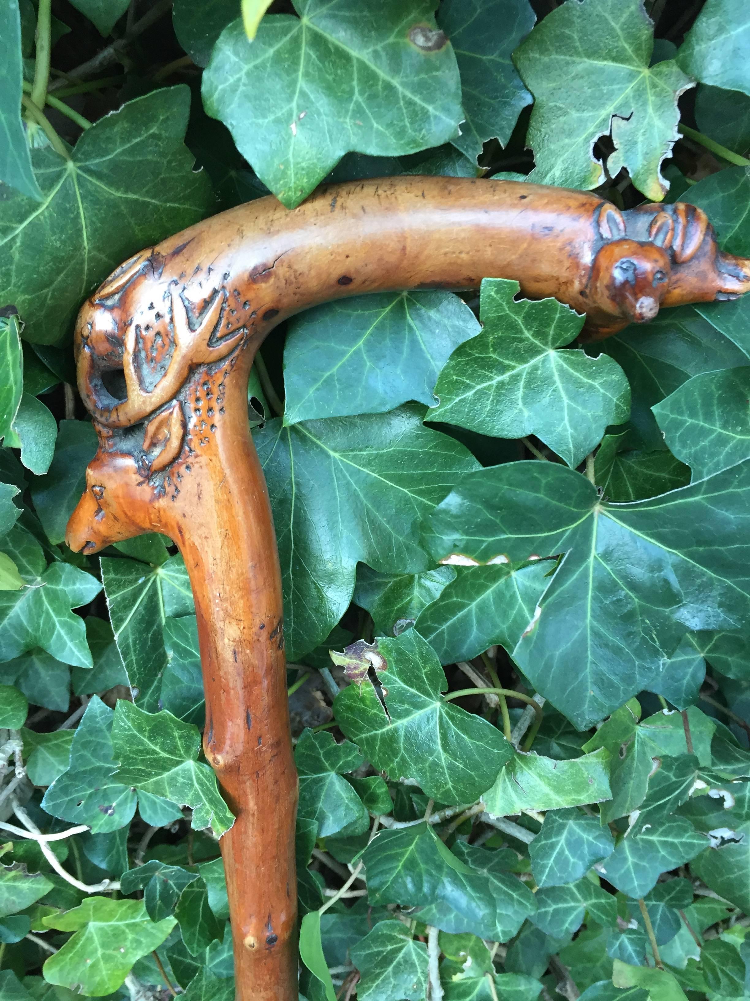 deer walking cane