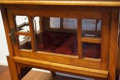 Early 20th Century Nutwood Art Deco Tea or Drinks Cabinet with Serving Tray