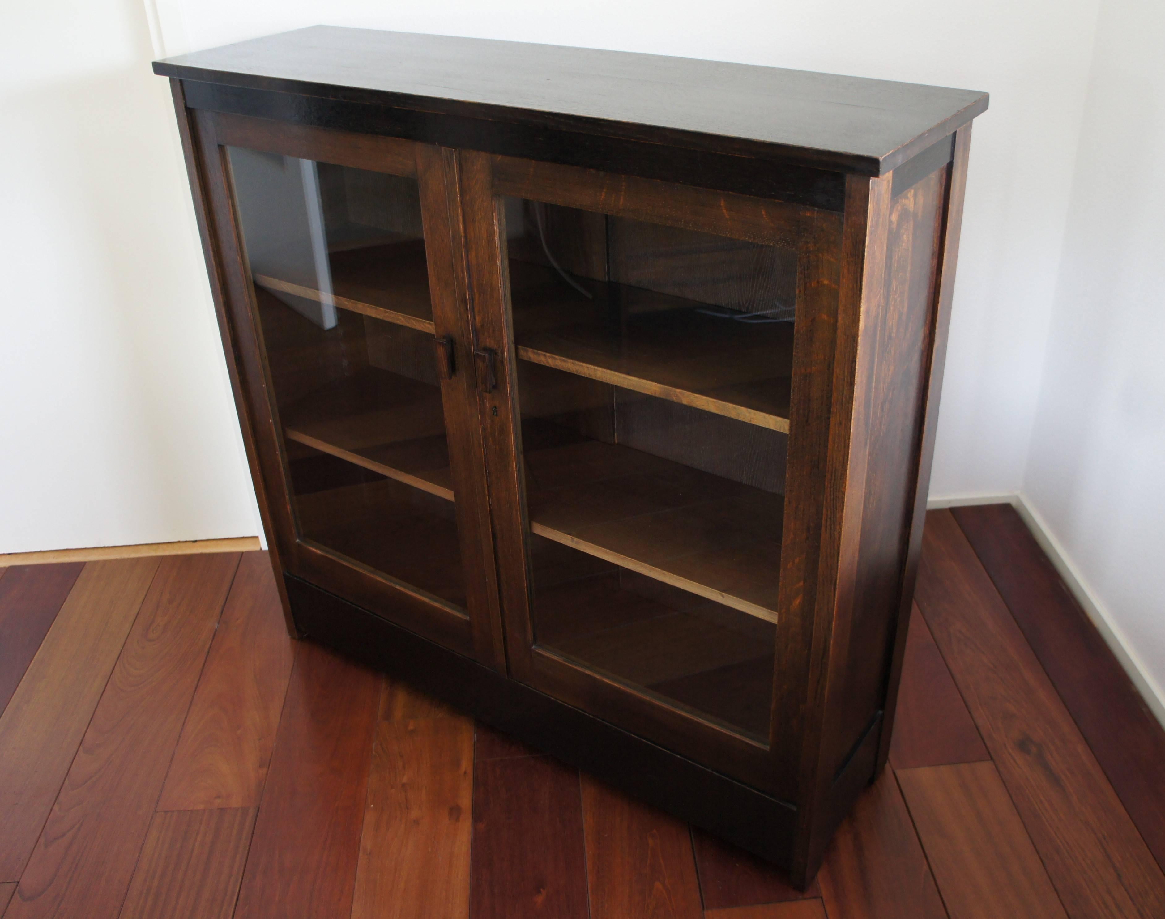 Art Deco Haagse School / The Hague School Desk and Bookcase by LOV Oosterbeek For Sale 1