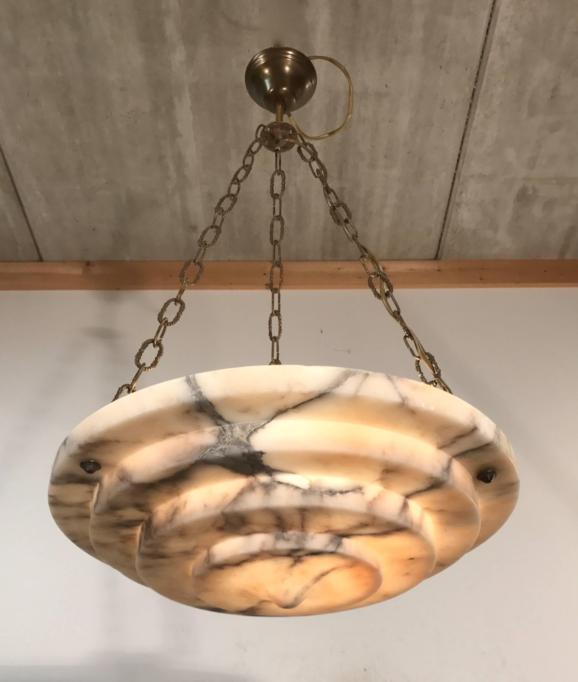 art deco alabaster lamp