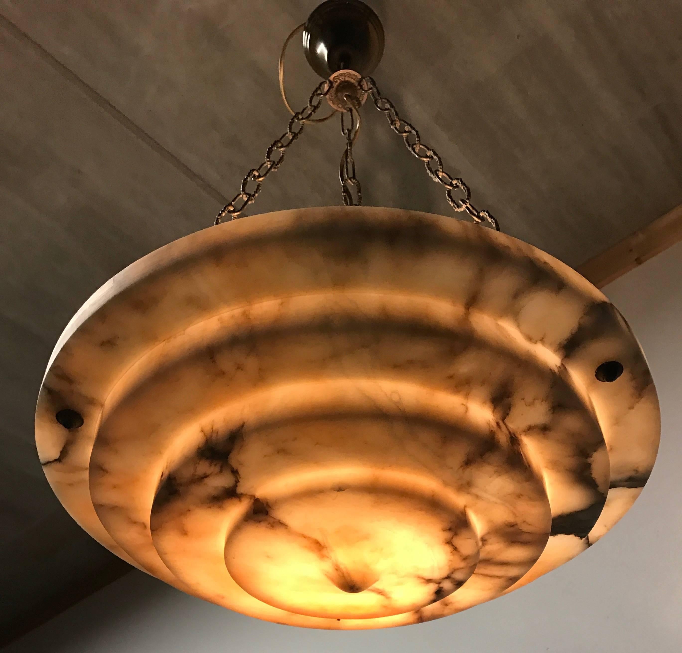 art deco alabaster ceiling lights