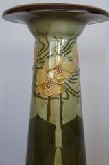 Antique Secessionist Arts and Crafts Plant Stand Pedestal Minton, 1880-1890