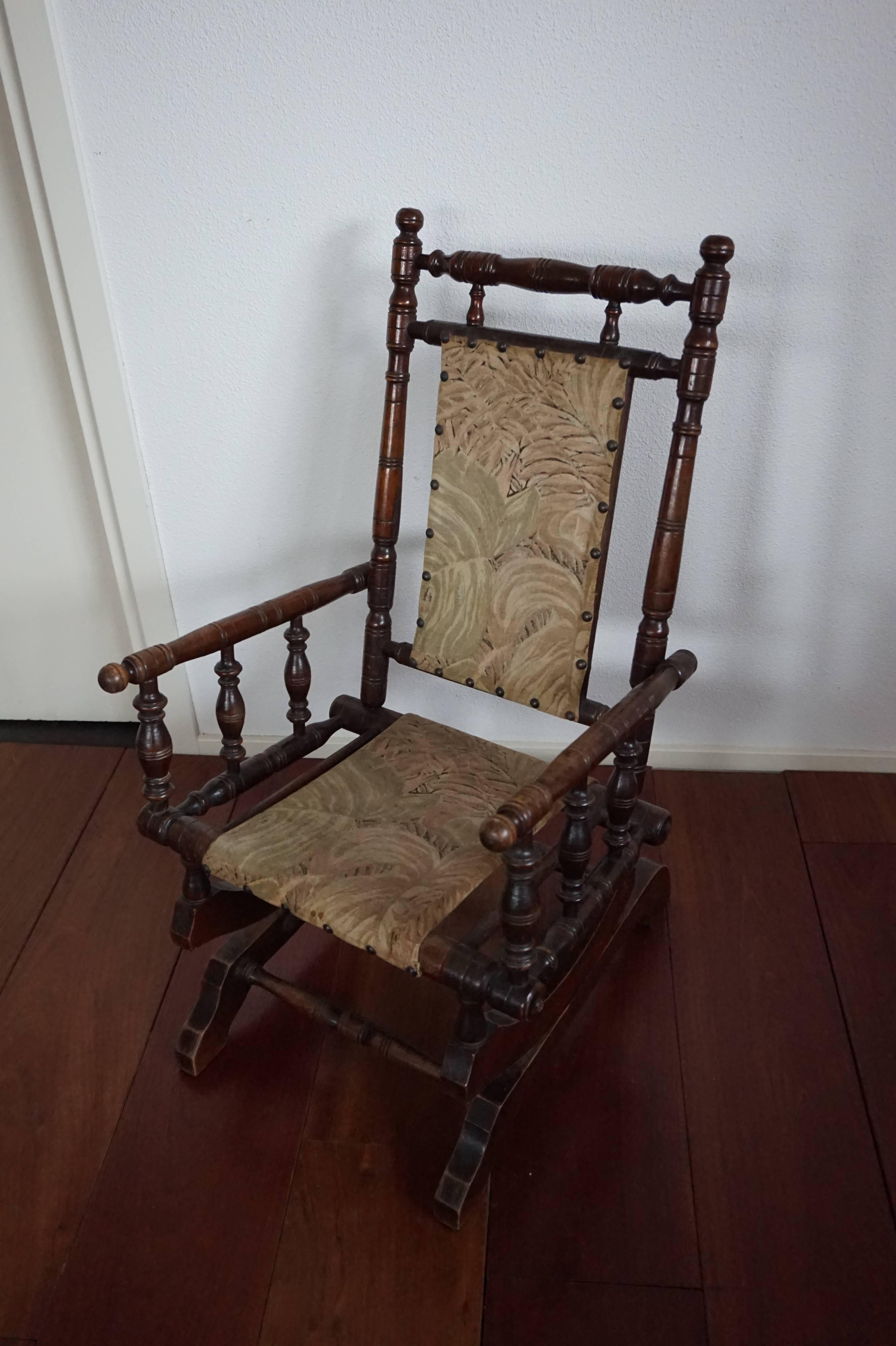 antique childs rocking chair