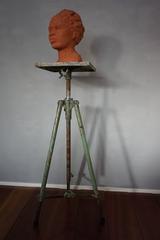 Vintage Industrial Metal Sculptors / Sculpture Stand Amazing Pedigree Must Read