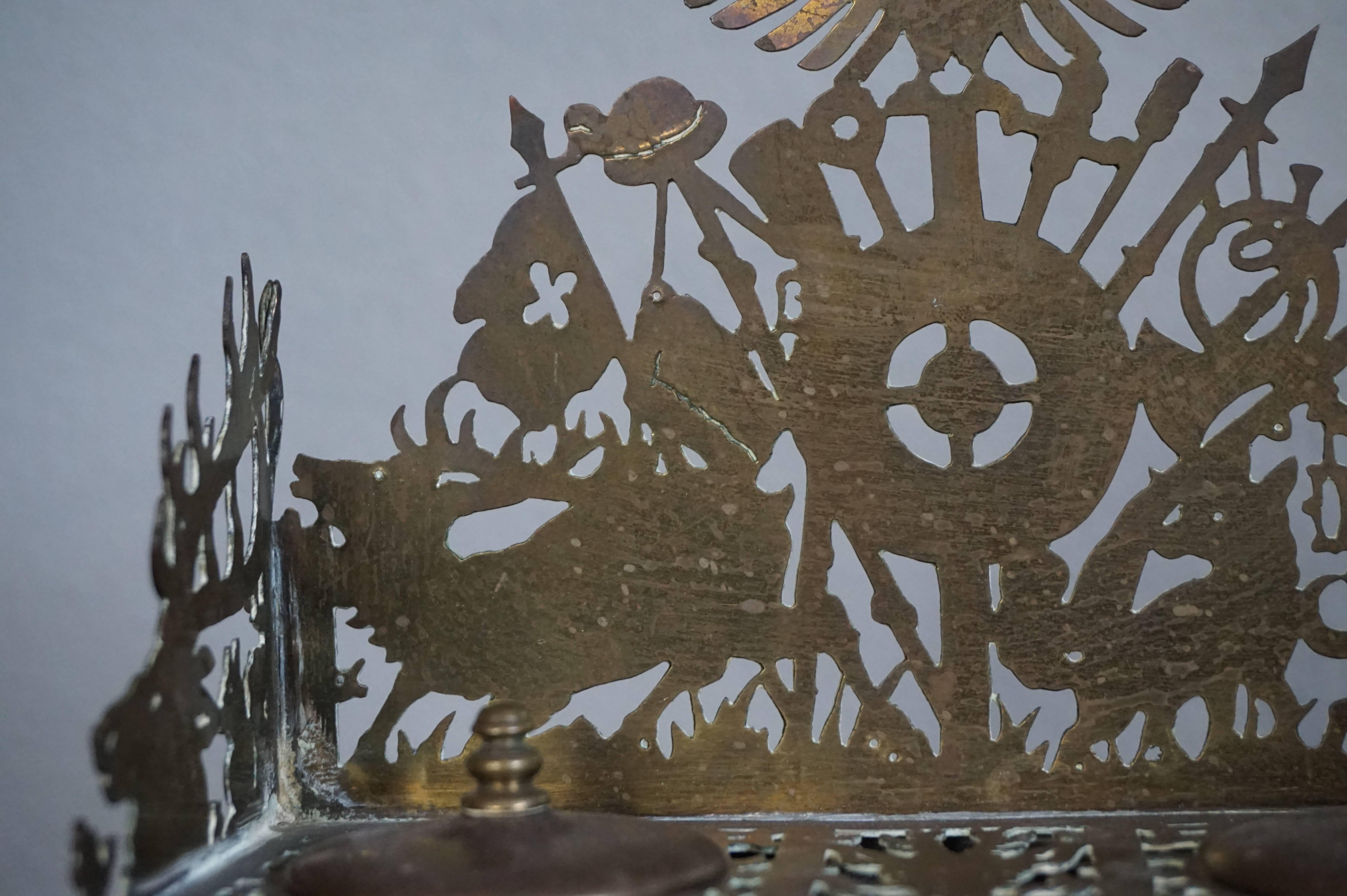 Unique and Intricate Swiss Black Forest Style Hunting Ink Stand ...