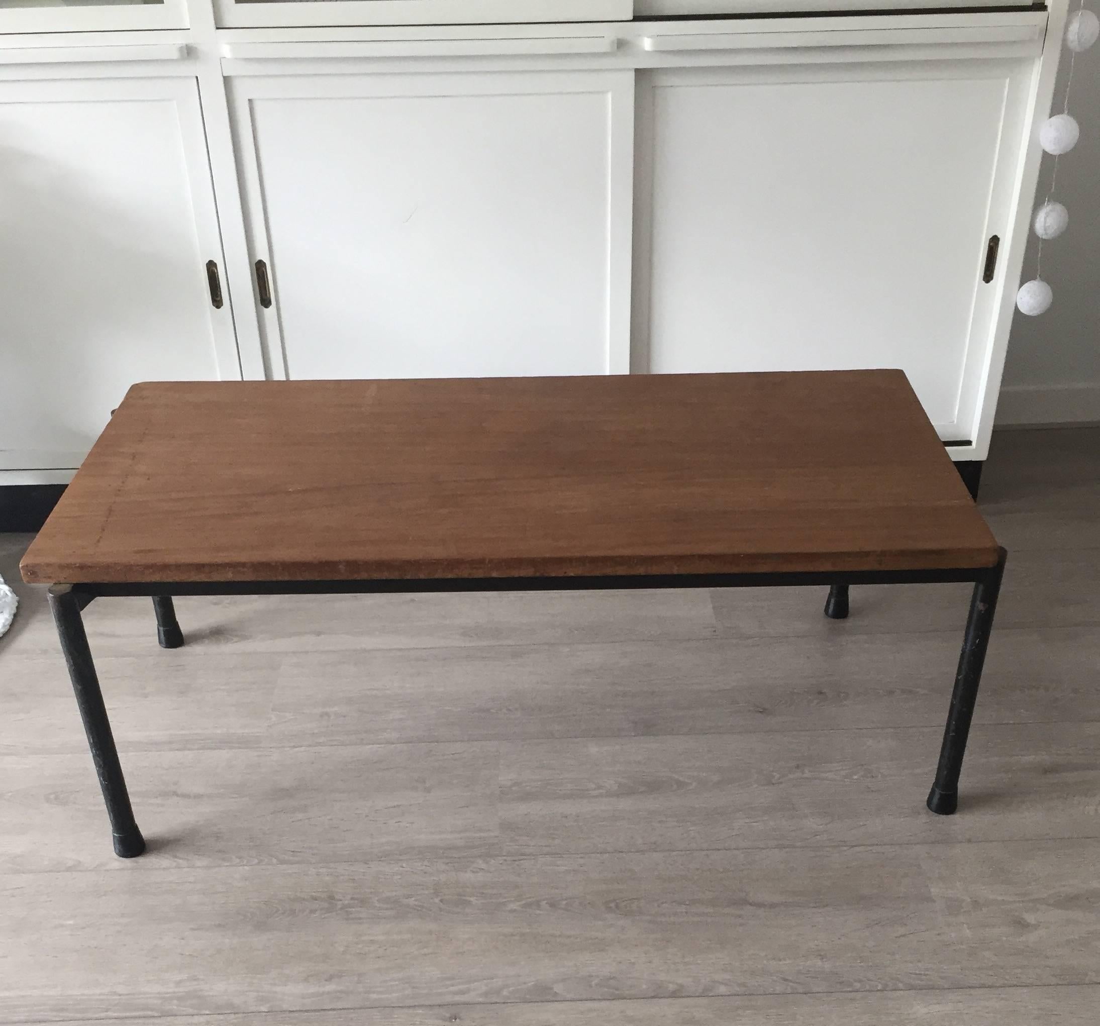 Industrial looking and very strong coffee tables.

These solid as a rock, Industrial style coffee tables would originally form the floor of a theater or performance stage. So if you want to do a dance on your table, no problem. These rectangular