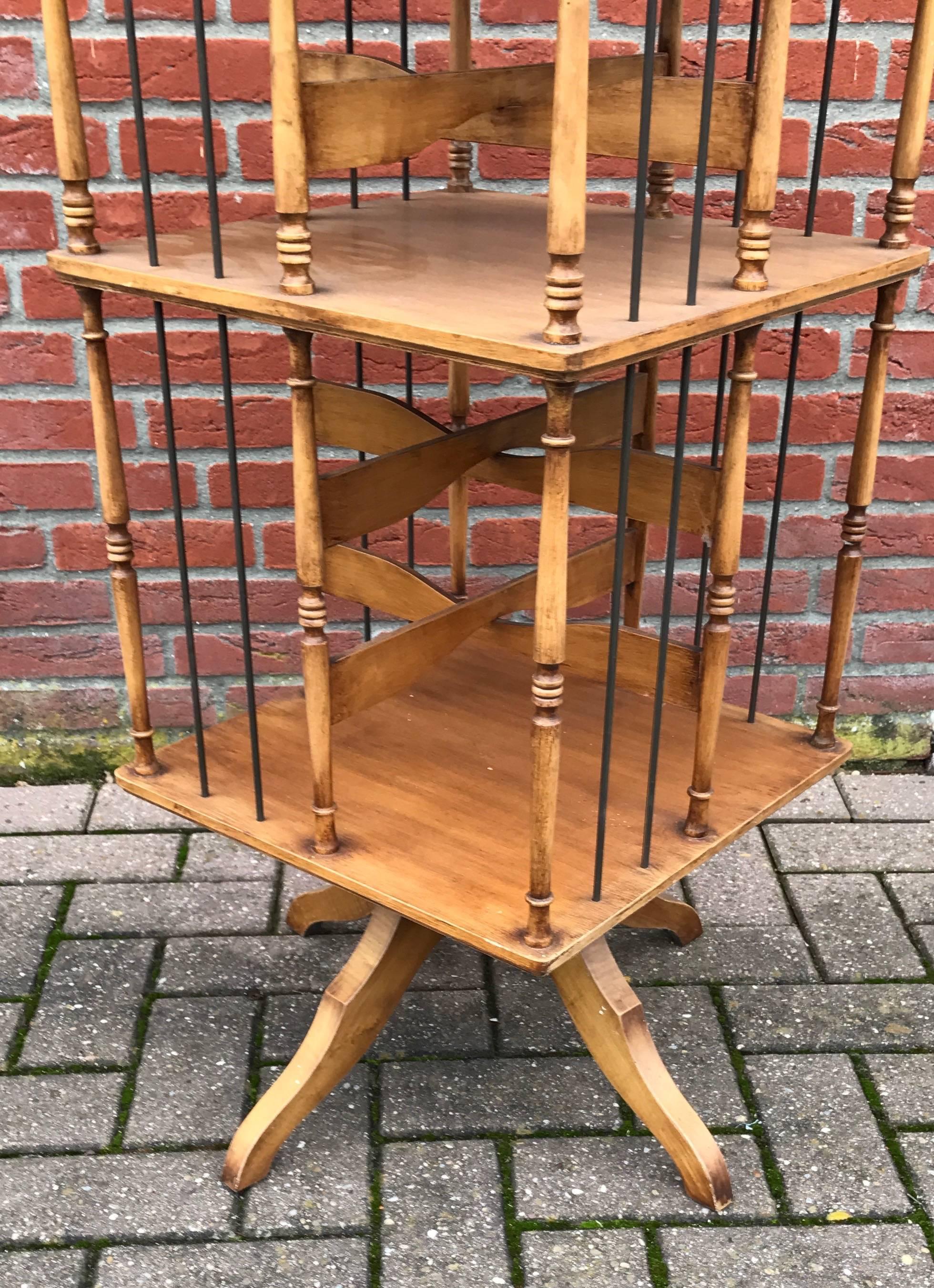 revolving bookcase table