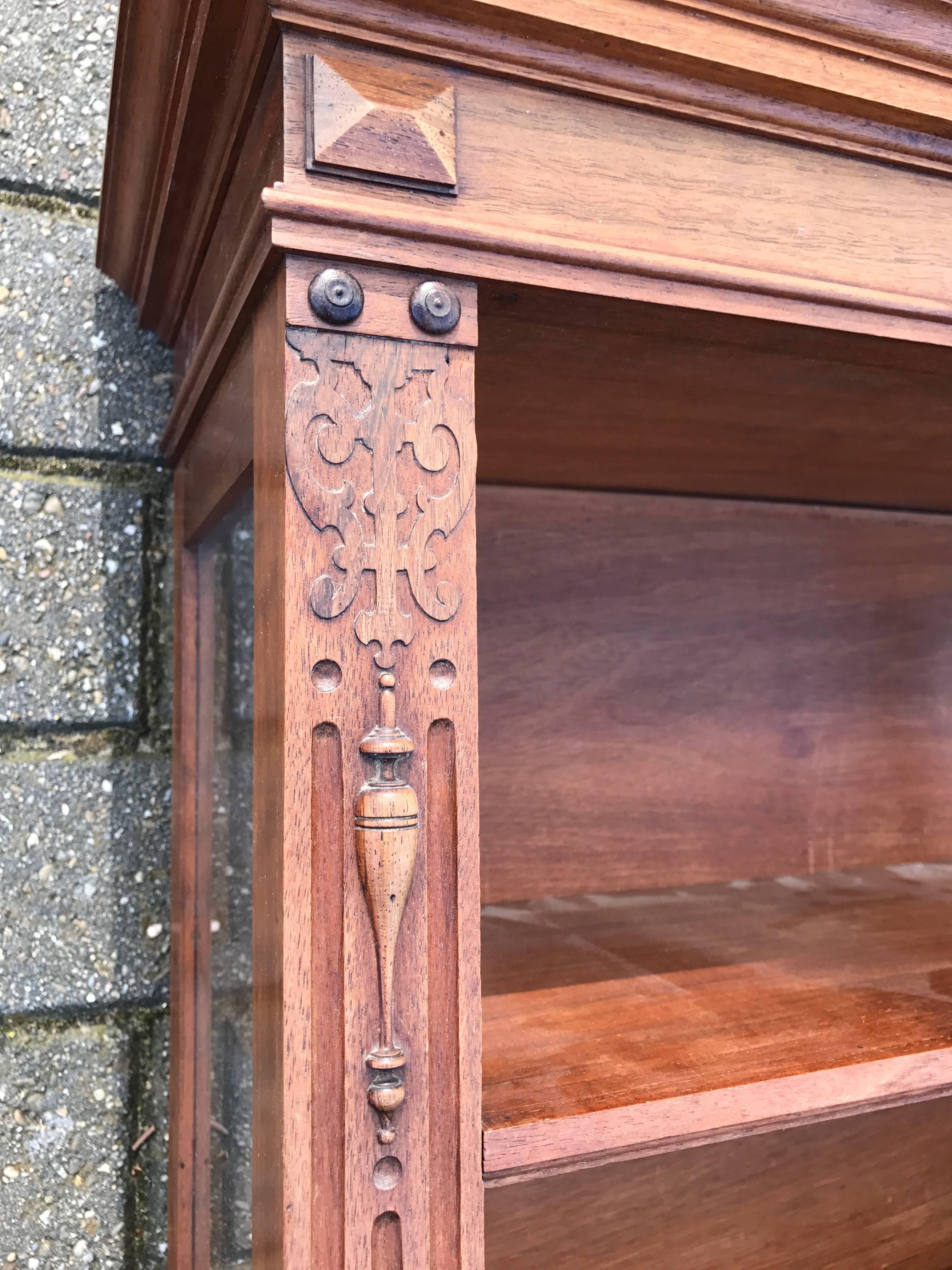 Hand-Crafted 19th Century Open Vitrine Display Hanging Cabinet by Royal H.P. Mutters & Zn