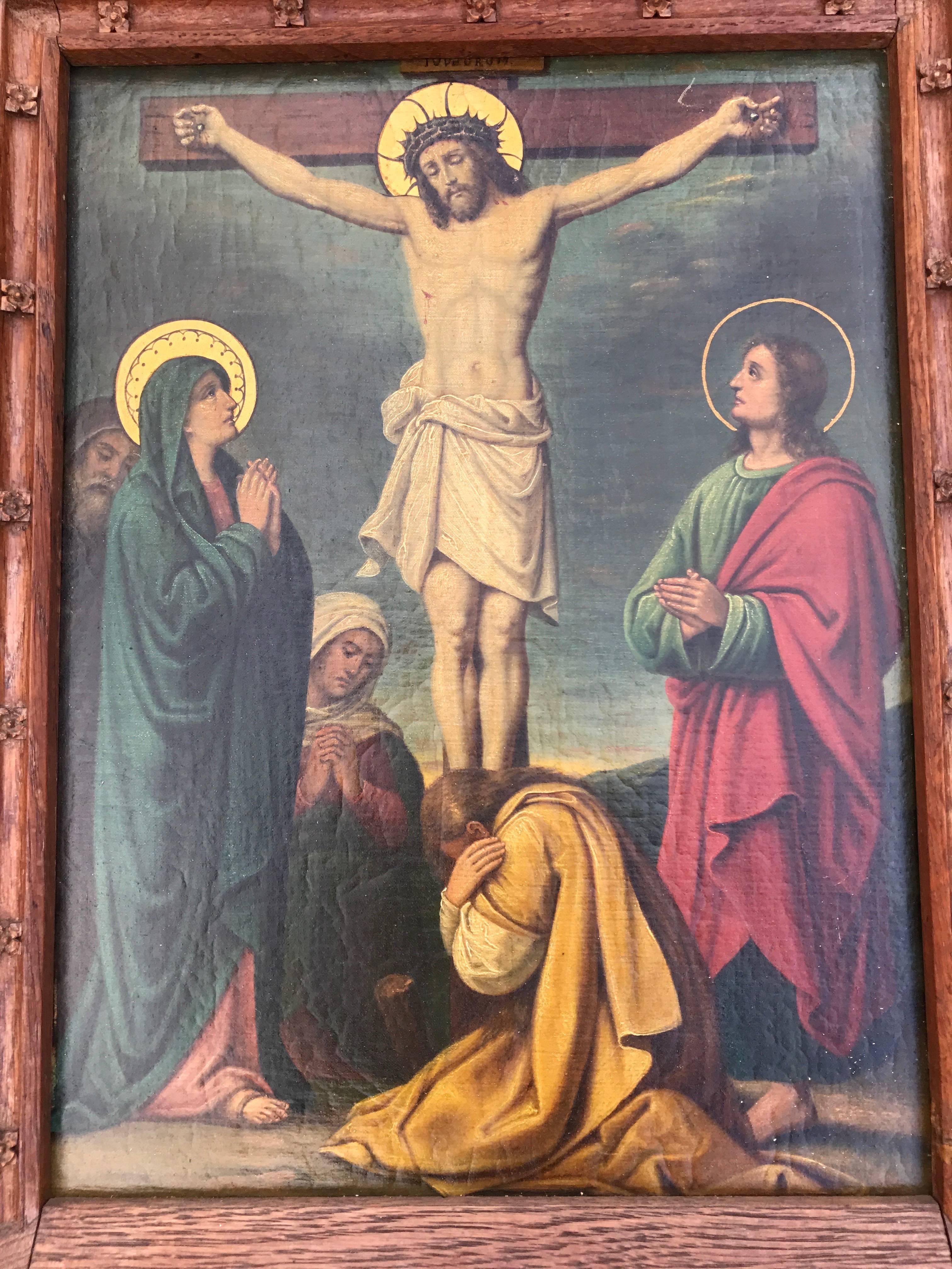 crucifixion of jesus painting
