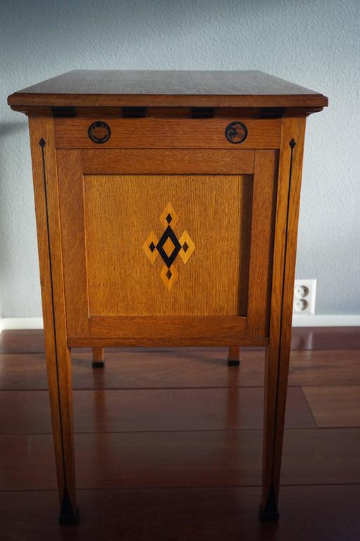 Dutch Important & Unique Arts and Crafts Display / Drinks Cabinet by Napoleon Le Grand For Sale