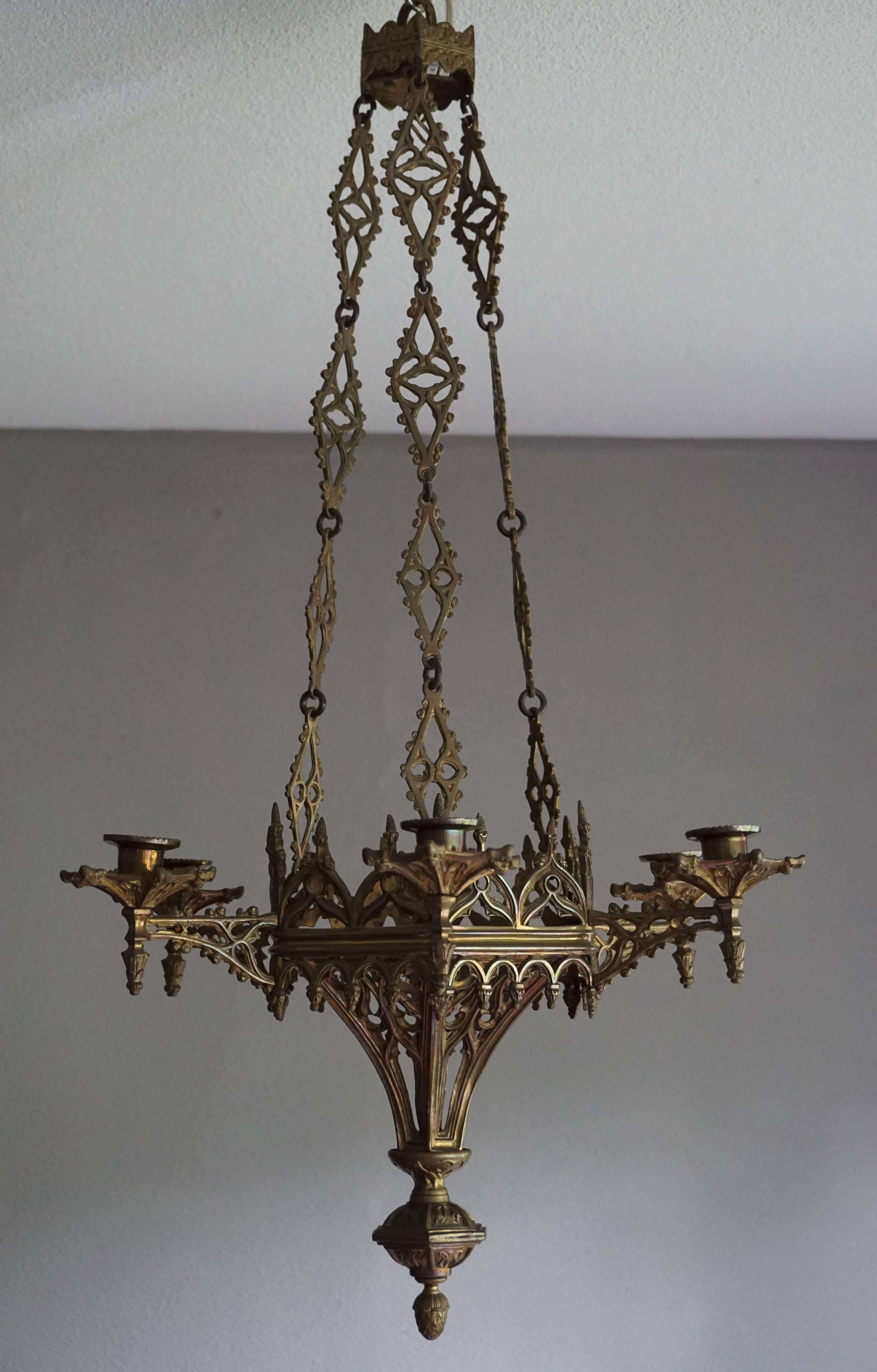 gothic candle chandelier