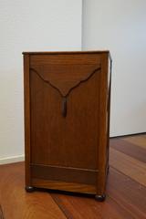 1920s Oak Art Deco Umbrella Stand or Walking Cane Stand Geometrical Design