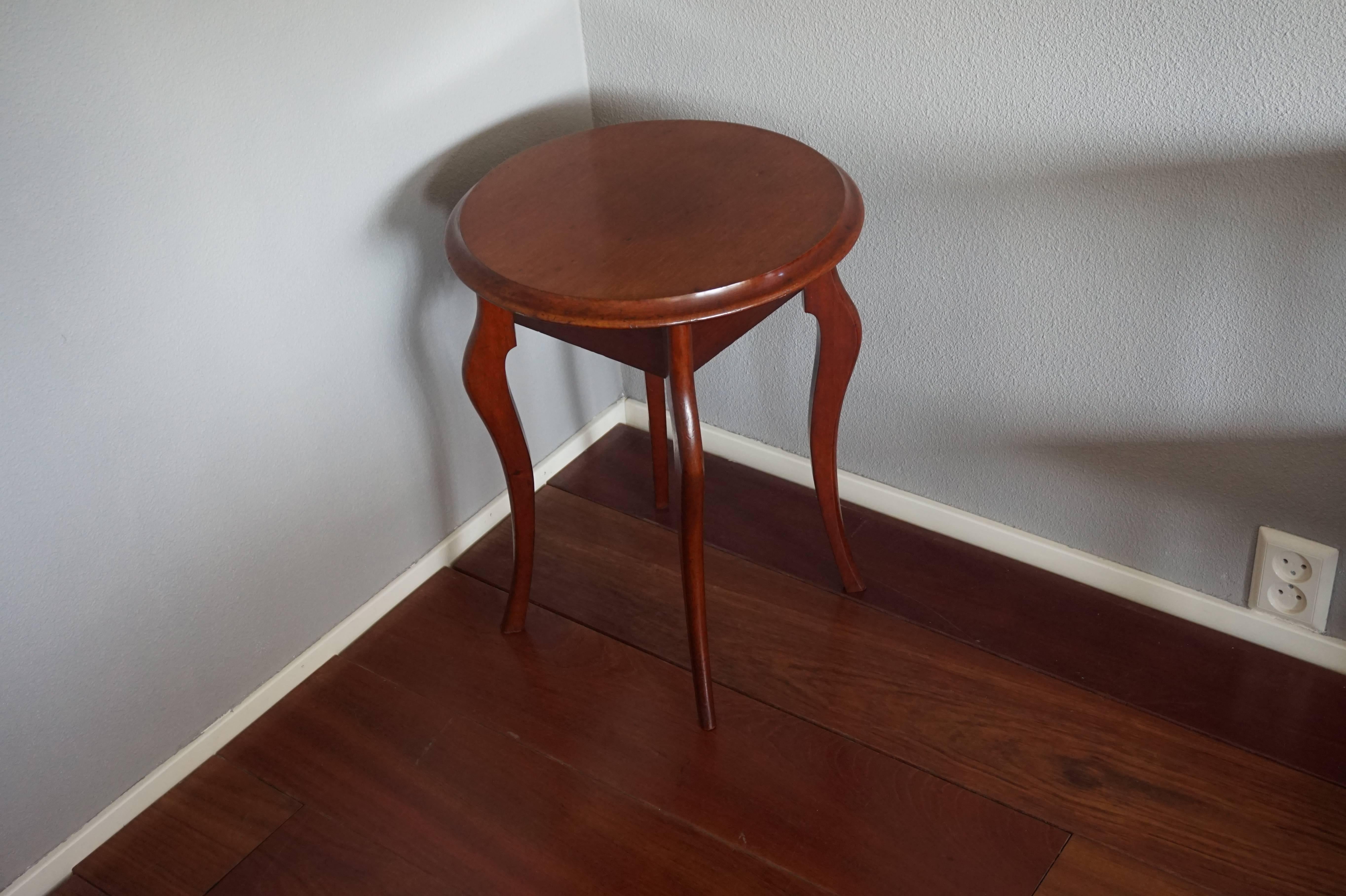solid mahogany end table