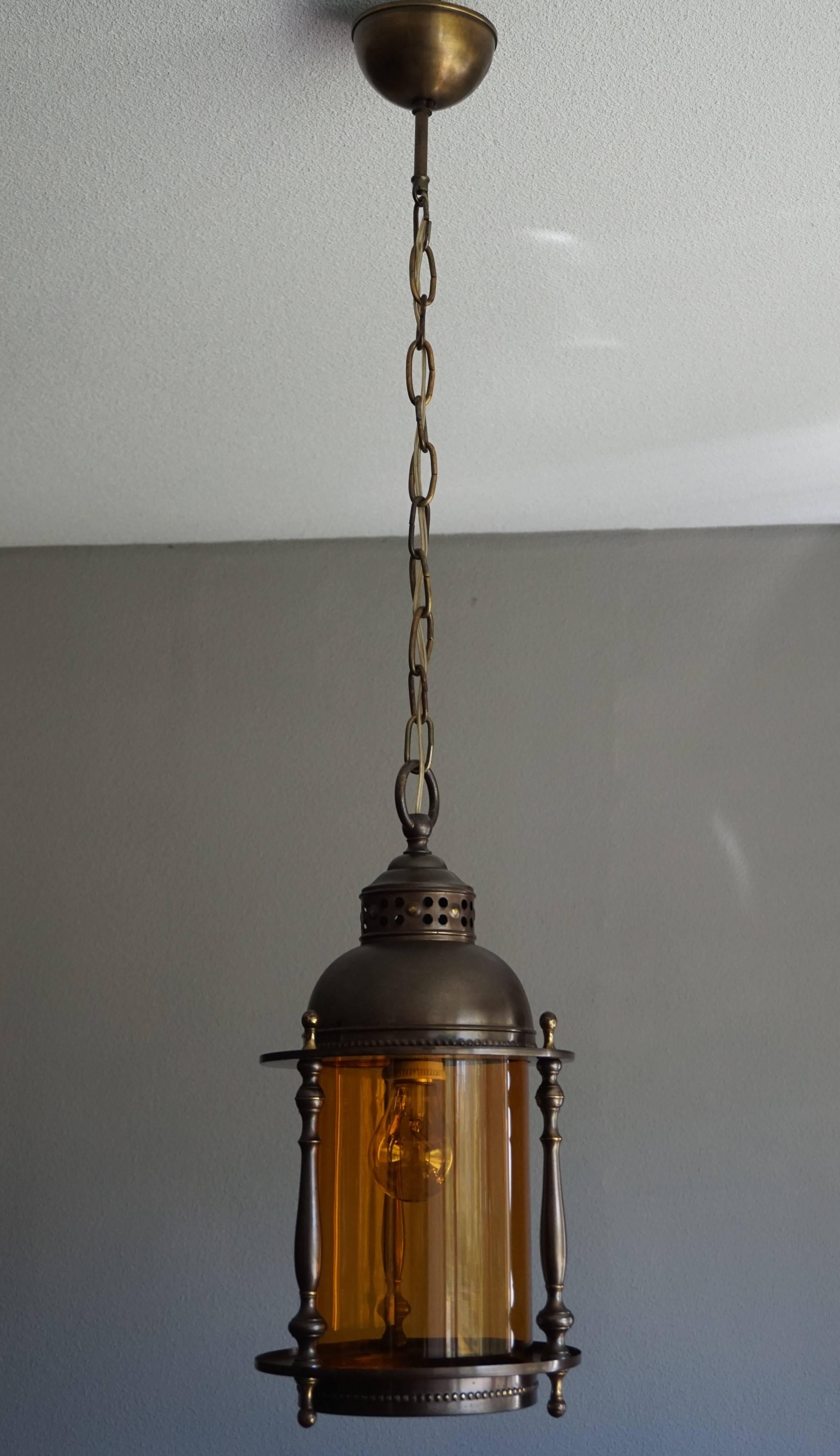 Striking turn of the century pendant.

If you are looking for the ideal pendant to light up your entrance, a certain part of your living room or perhaps a small bedroom than look no further. This European, Arts and Crafts pendant is beautiful in