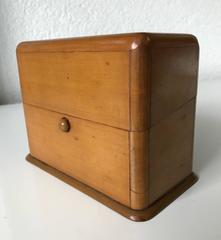 Stunning Little Antique Box with Decorated and Gilt Perfume Bottles Napoleon III