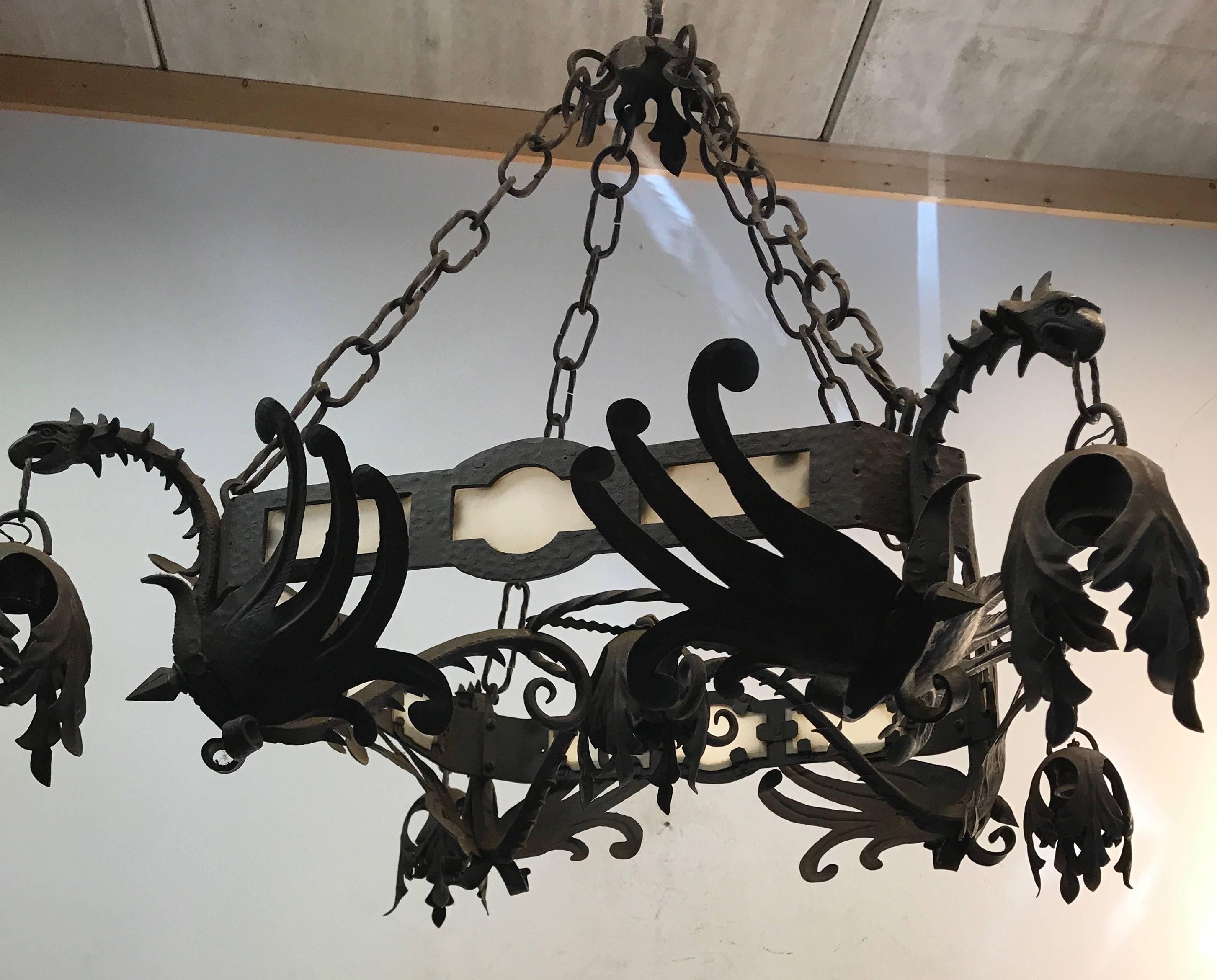 hand forged chandelier