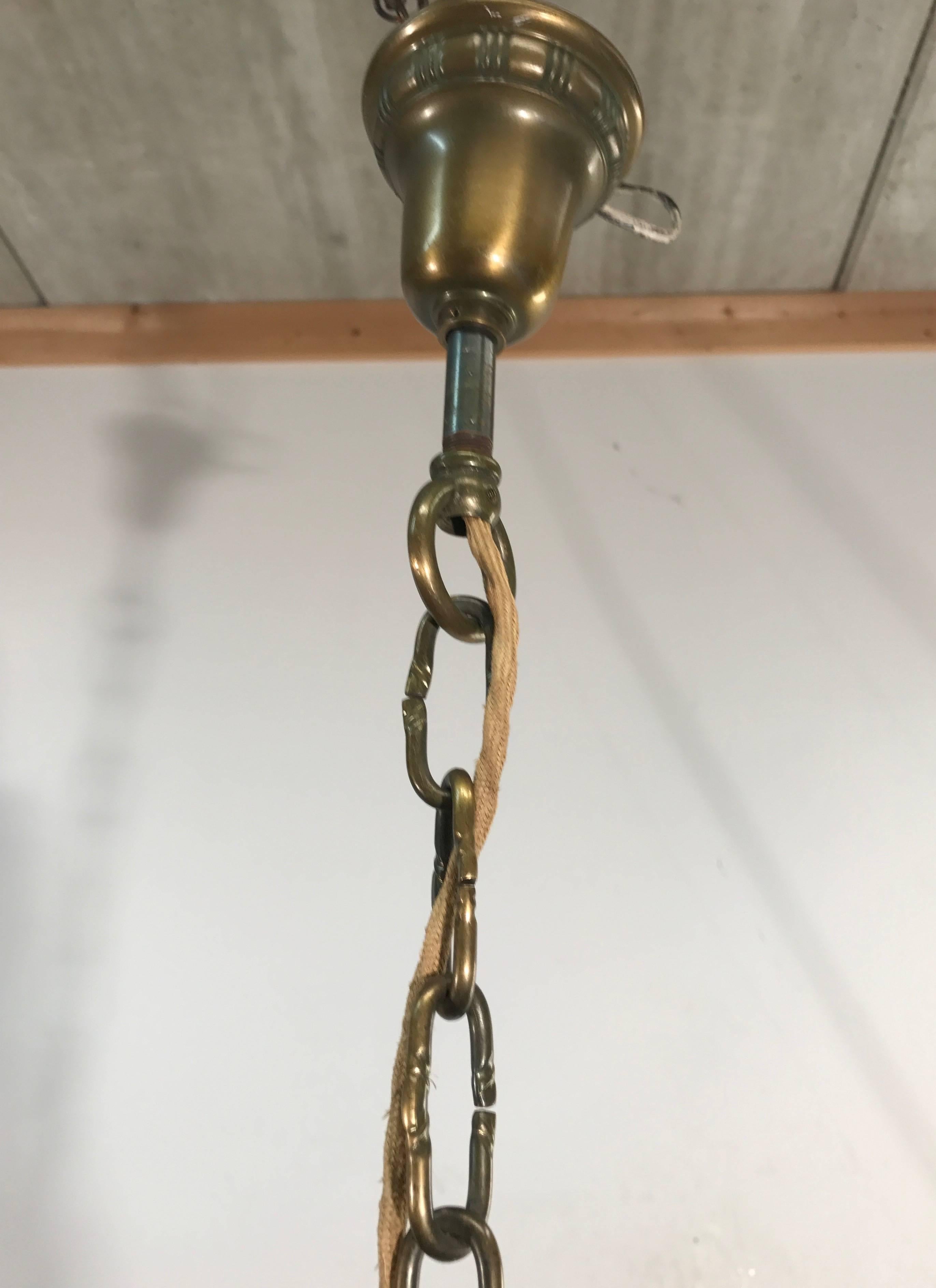 Small and Lovely Napoleon / Empire Style Bronze Chandelier / Pendant Light For Sale 3