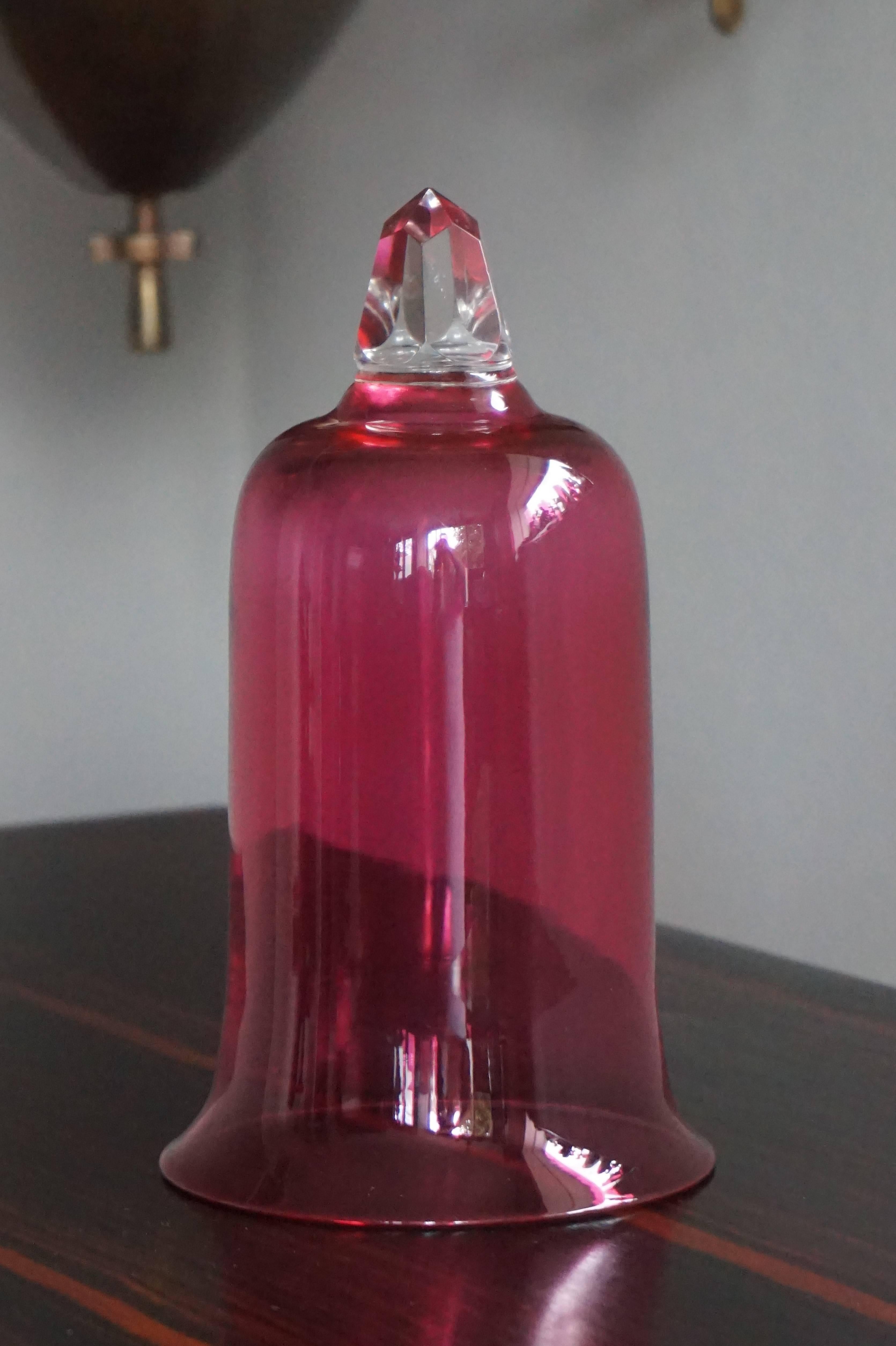 20th Century Unique, Stunning & Large Arts and Crafts Sanctuary Wall Lamp with Glass Vessel