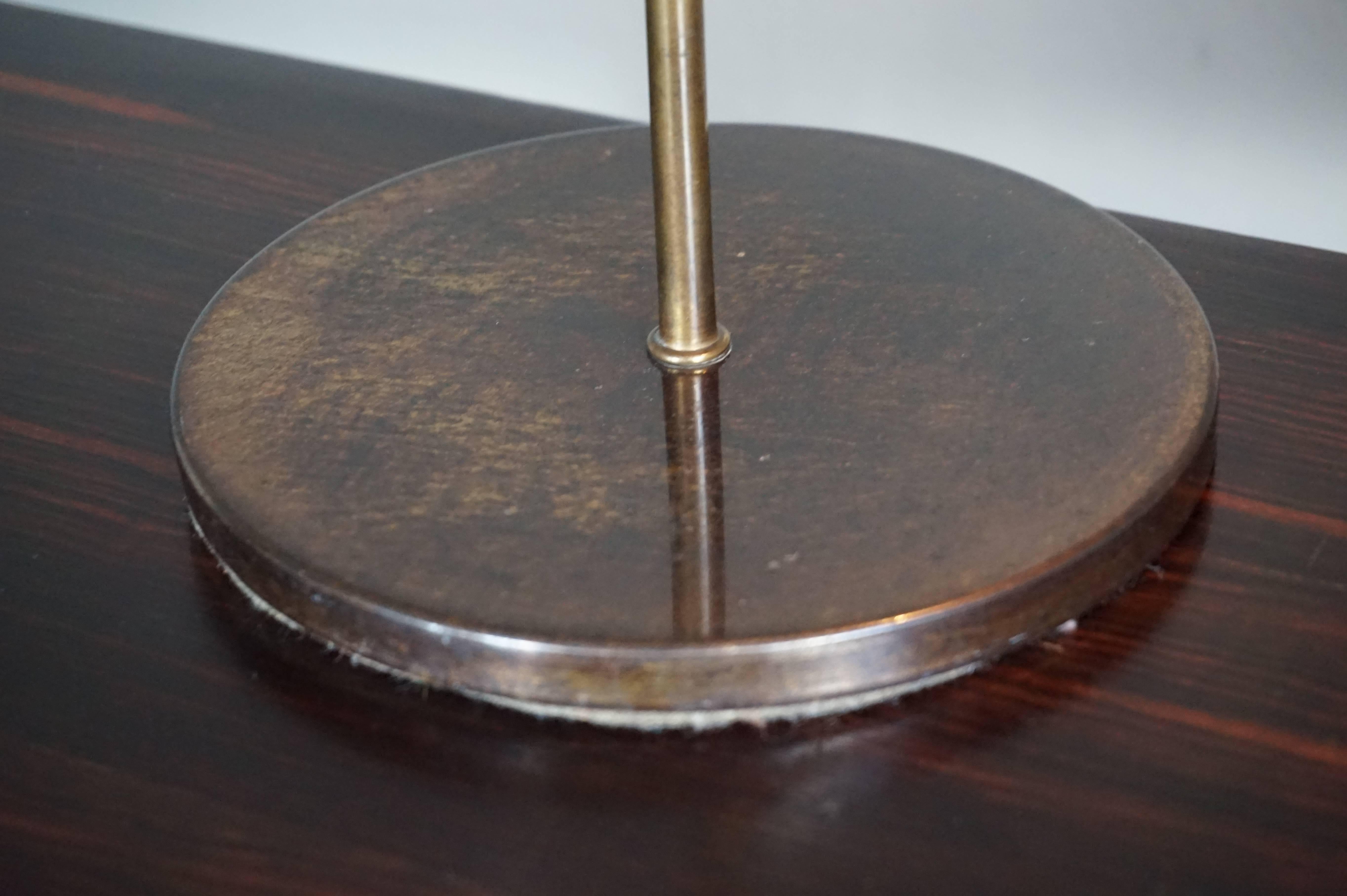 Rare Mid-Century Modern Bronzed Table Lamp / Desk Lamp of Japanese Make & Design 3