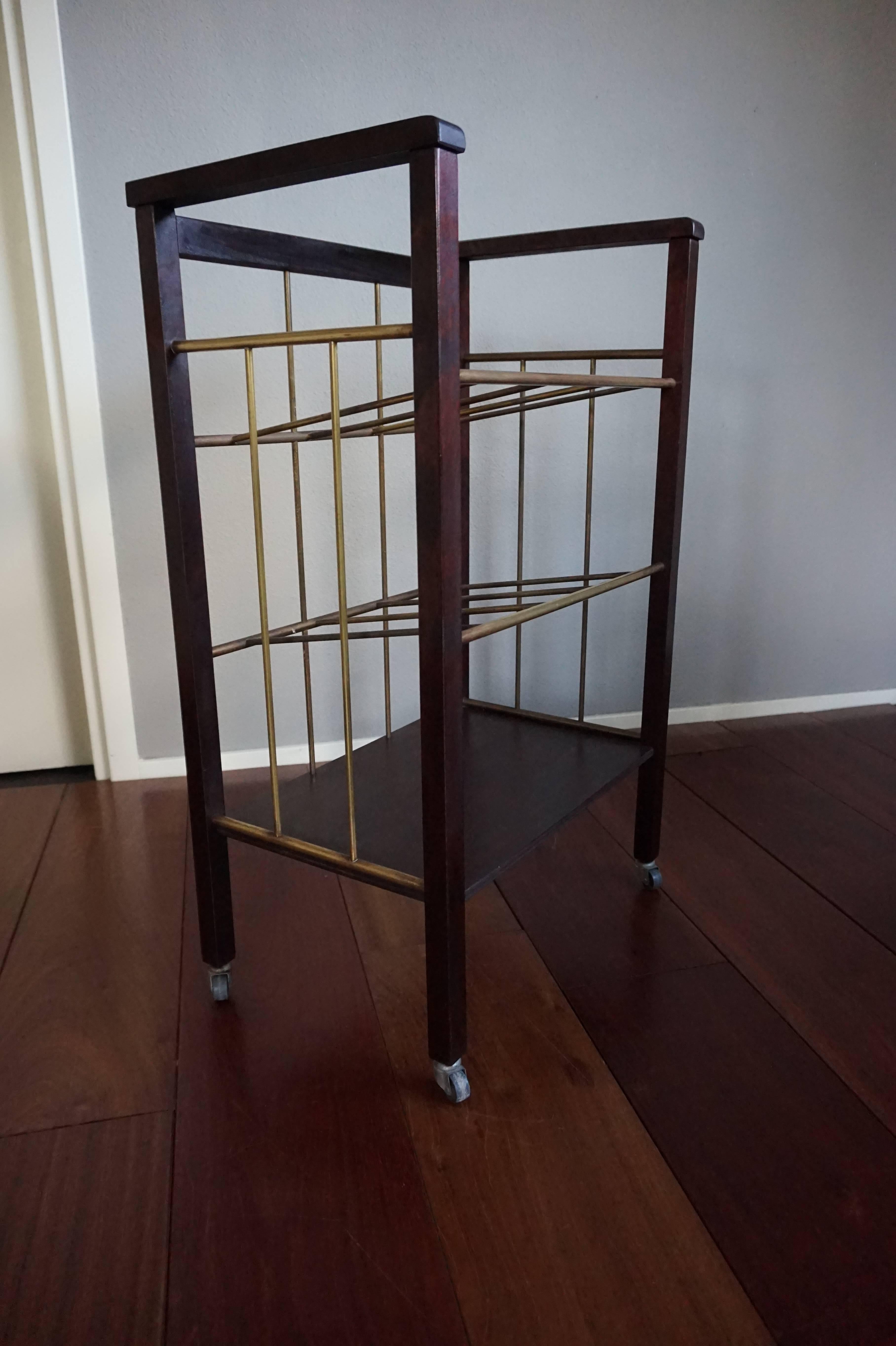 Vienna Secession Great Shape & Condition Viennese Magazine Rack or Stand for Sheet Music & More