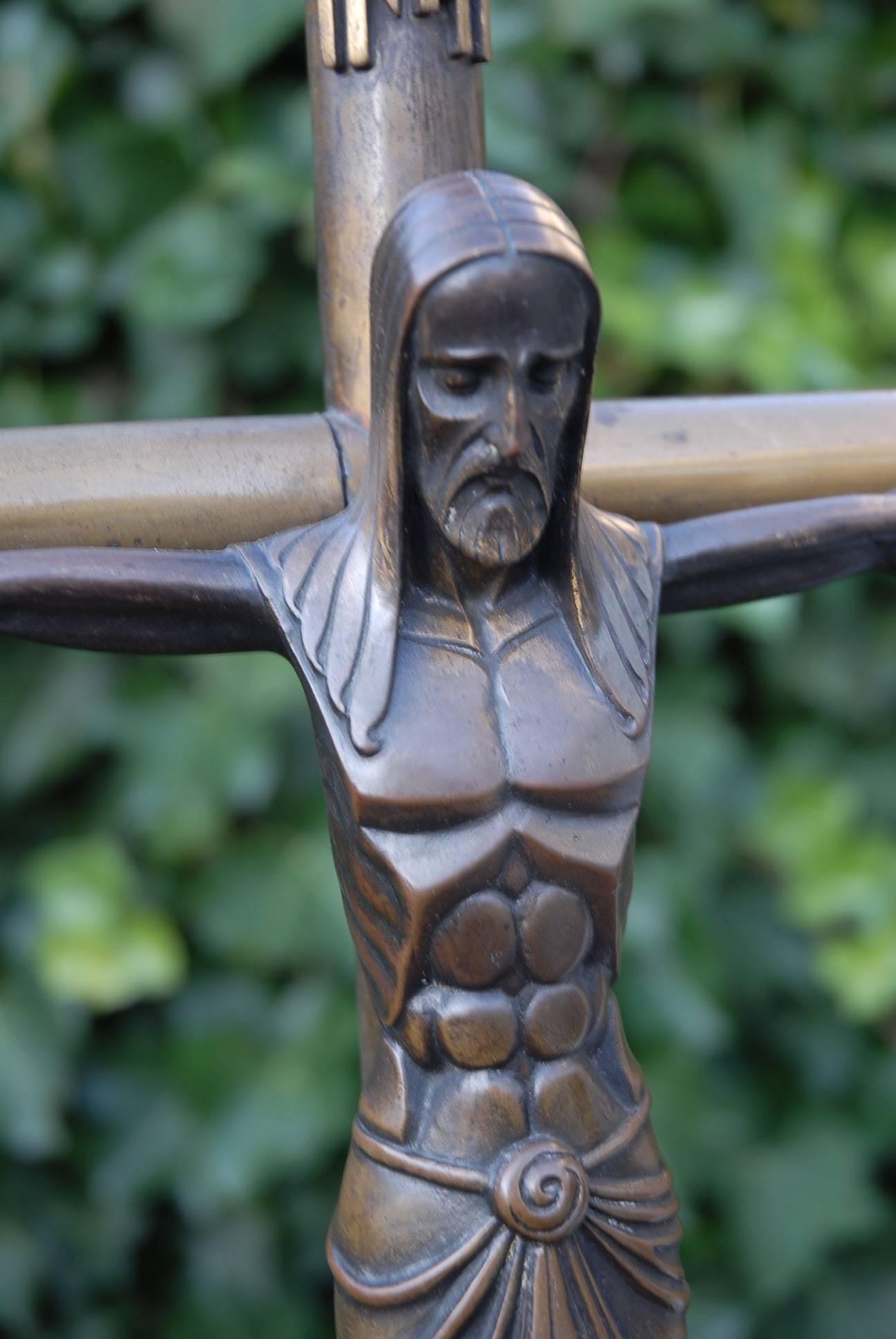 crucifix art deco