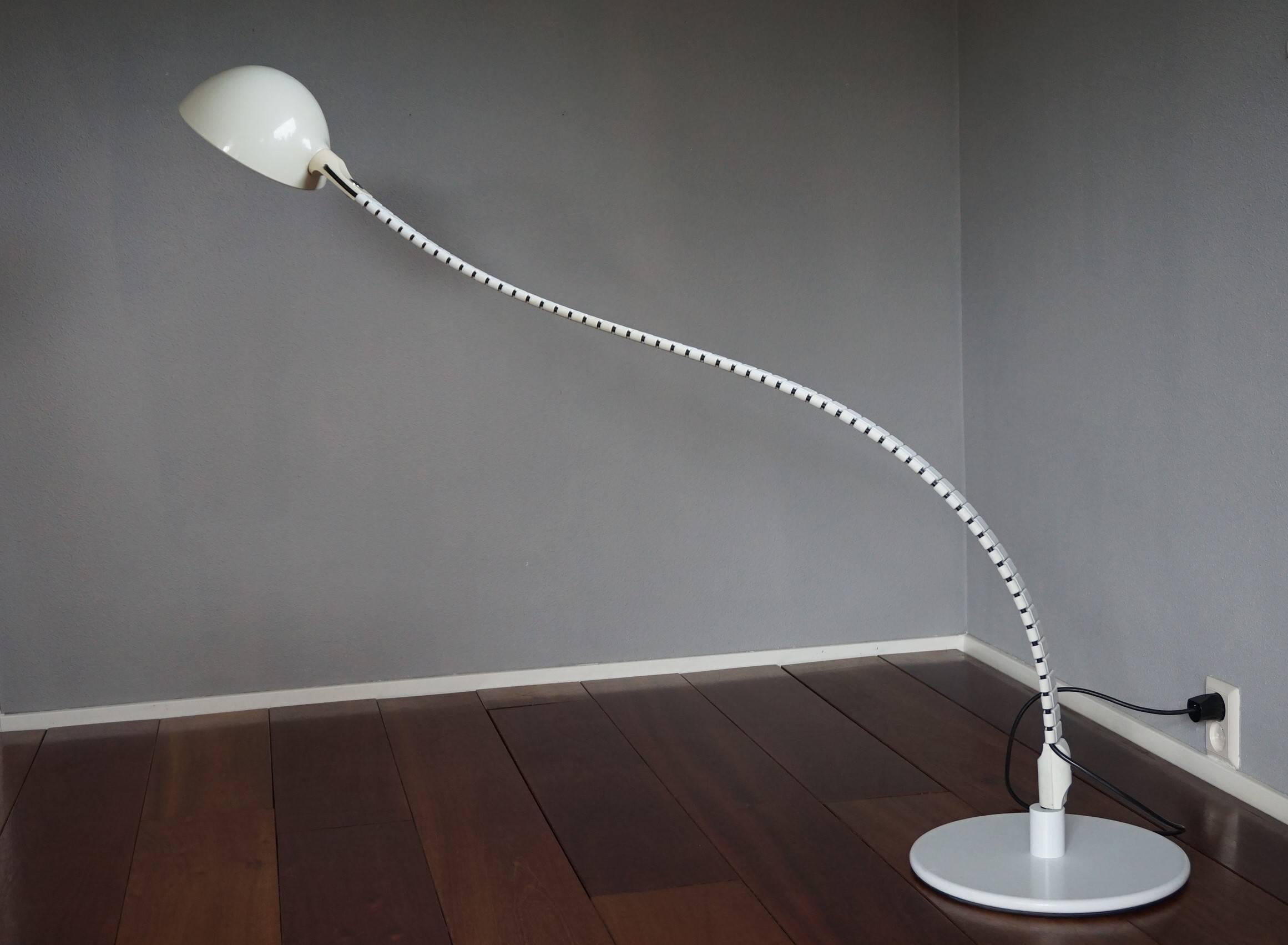 Synthetic Rare & Stylish Mid-Century Modern Italian Design Floor Lamp by Elio Martinelli
