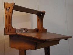 Antique Adjustable Jugendstil Working Table with Inkwell for Craftsman & Artists