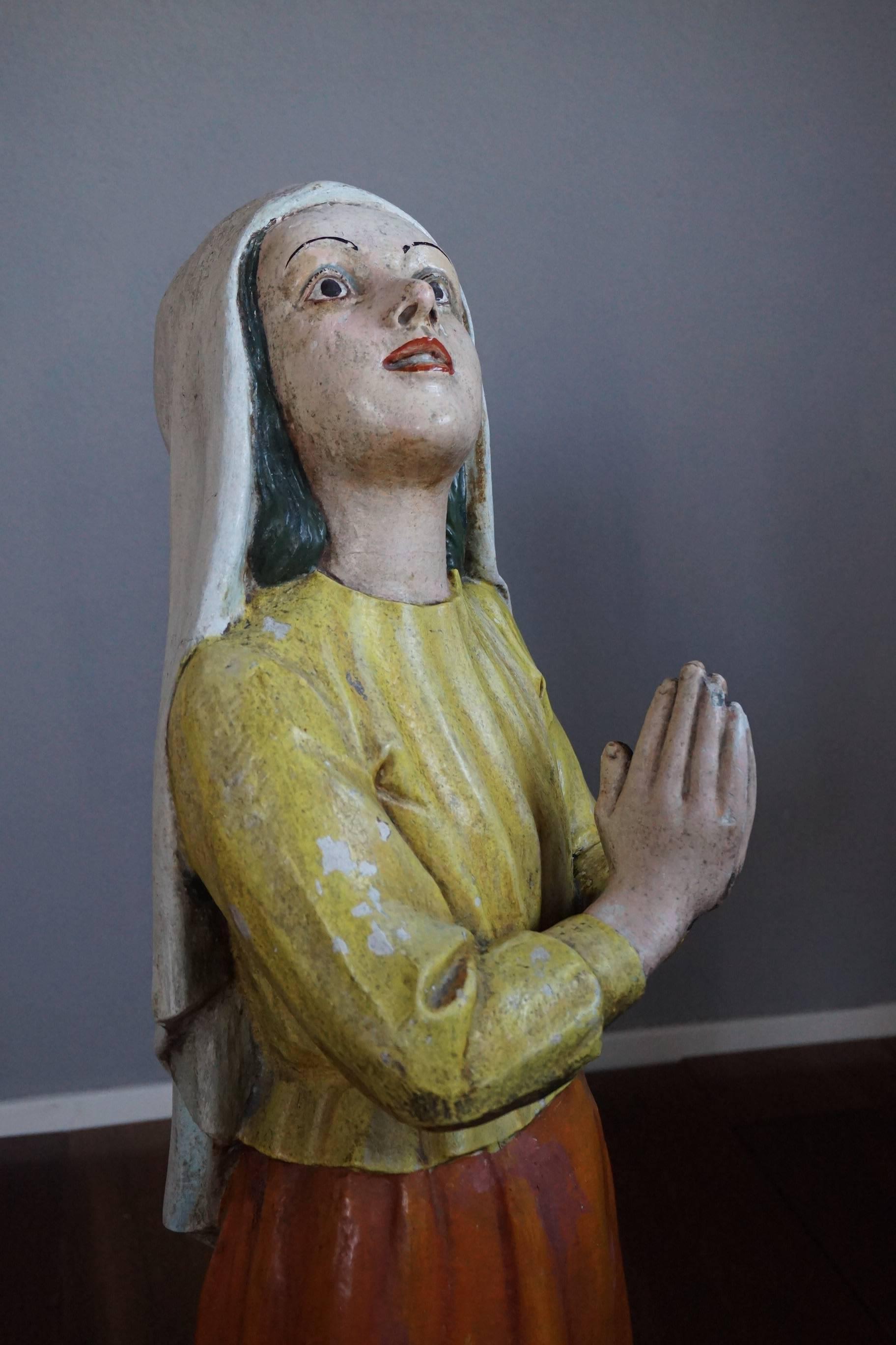 Statues dévotionnelles / Sculptures religieuses de St. Francisco de Jesus Marto & More Bon état - En vente à Lisse, NL