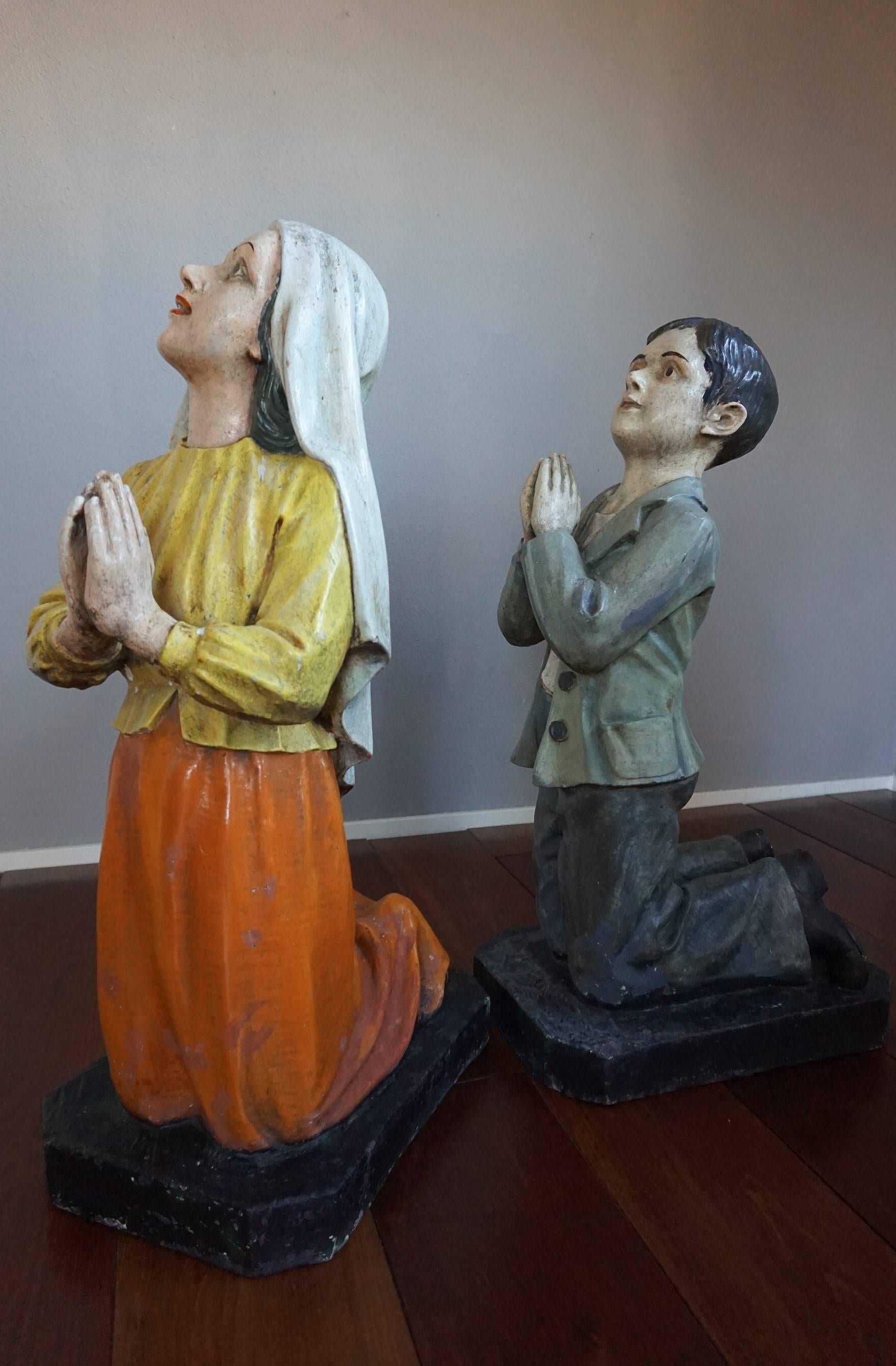 Cement Devotional Statues / Religious Sculptures of St. Francisco de Jesus Marto & More For Sale