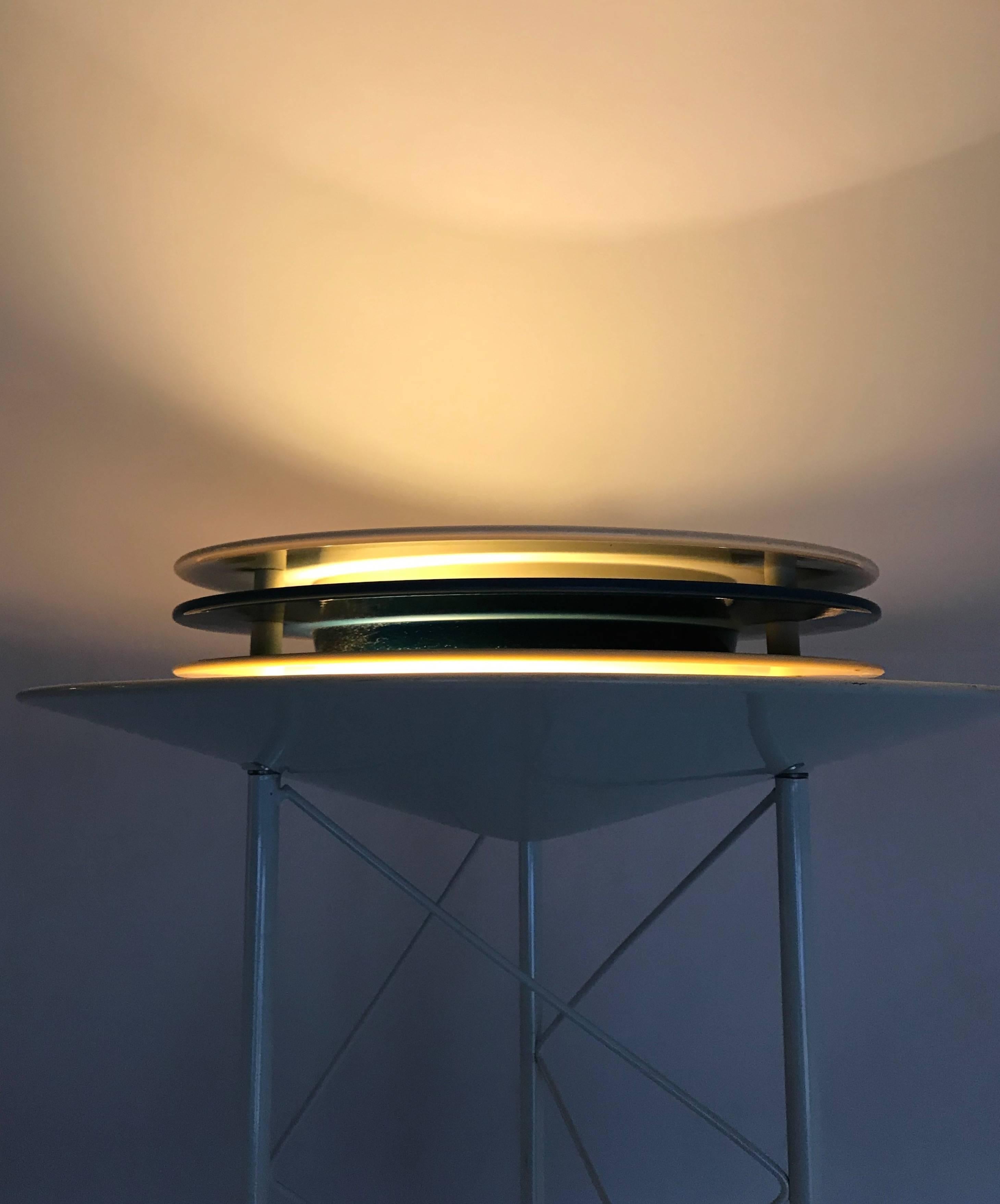 Hand-Crafted Rare Model Mid-Century Modern Design Targetti Sankey Floor Lamp 1970 For Sale